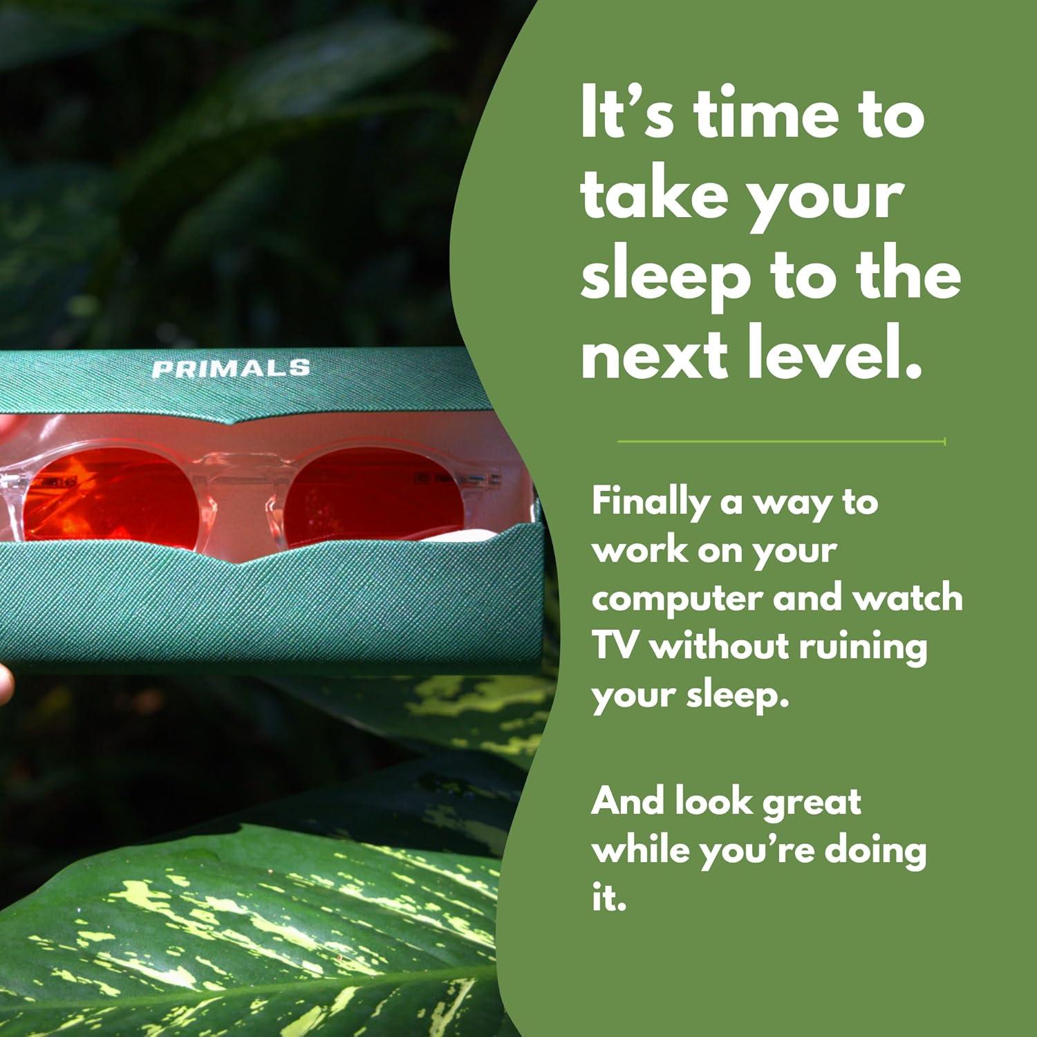 Gafas bloqueadoras de luz azul PRIMALS - Lente roja - Unisex