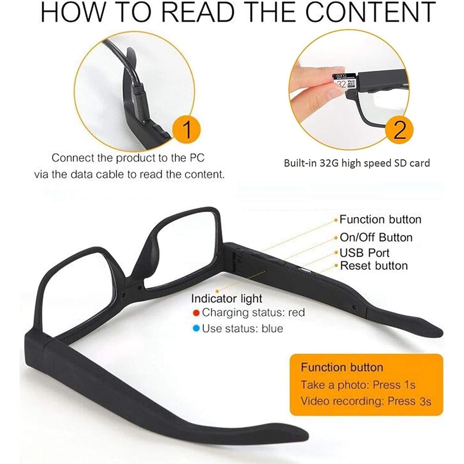 Gafas Inteligentes Deportivas BXInc. 1080p con 32GB