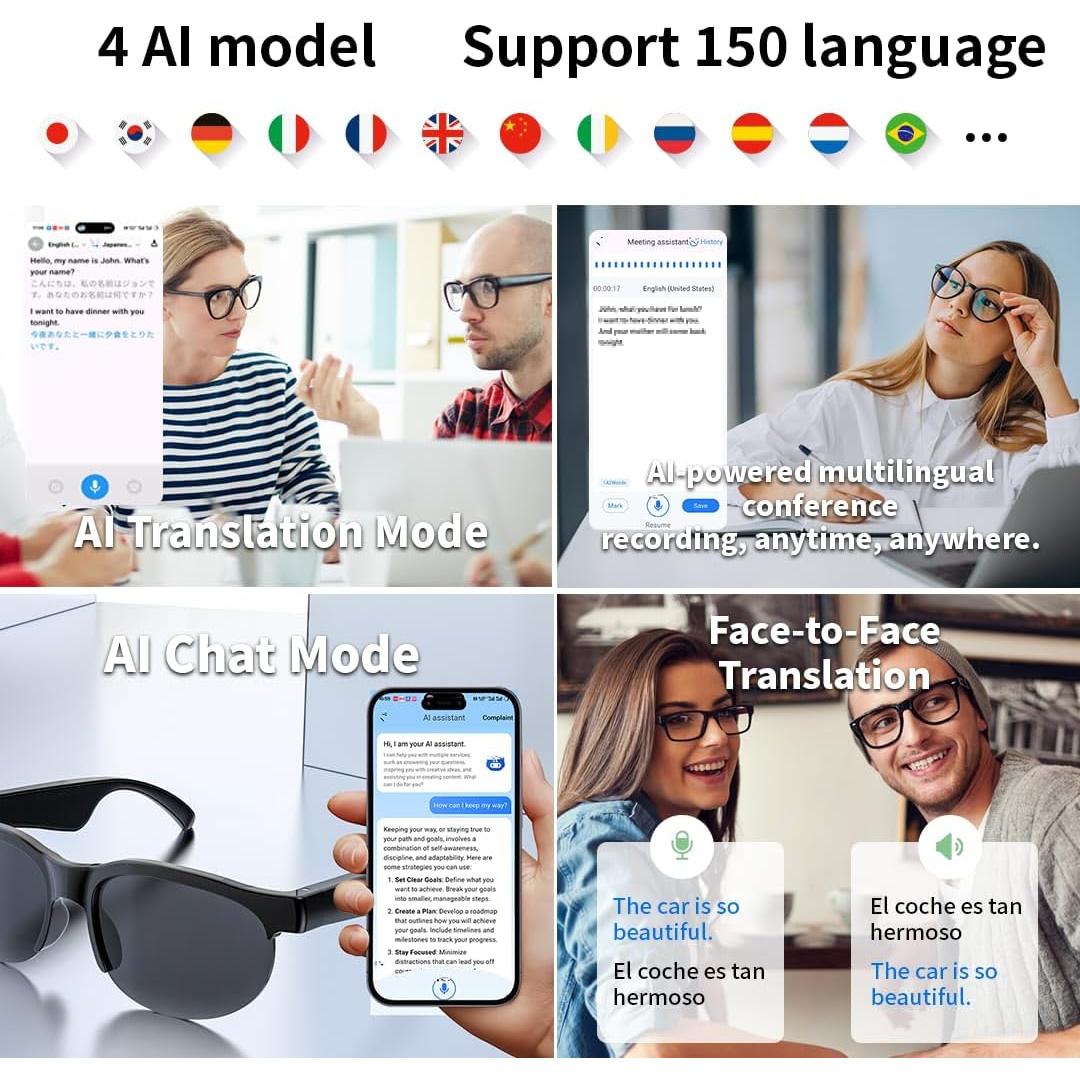 Gafas Bluetooth Inteligentes UHIWALKER XG88Pro Audio HD