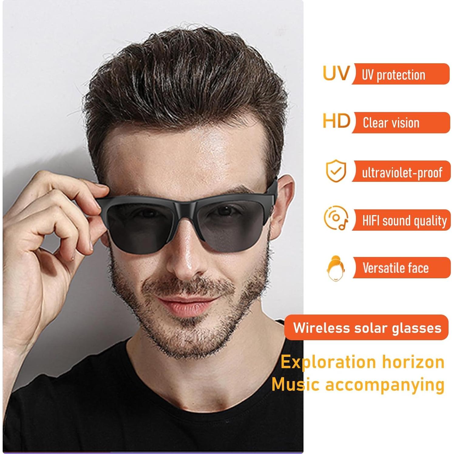 Gafas Inteligentes Bluetooth HOvicative con Altavoz y Protección UV