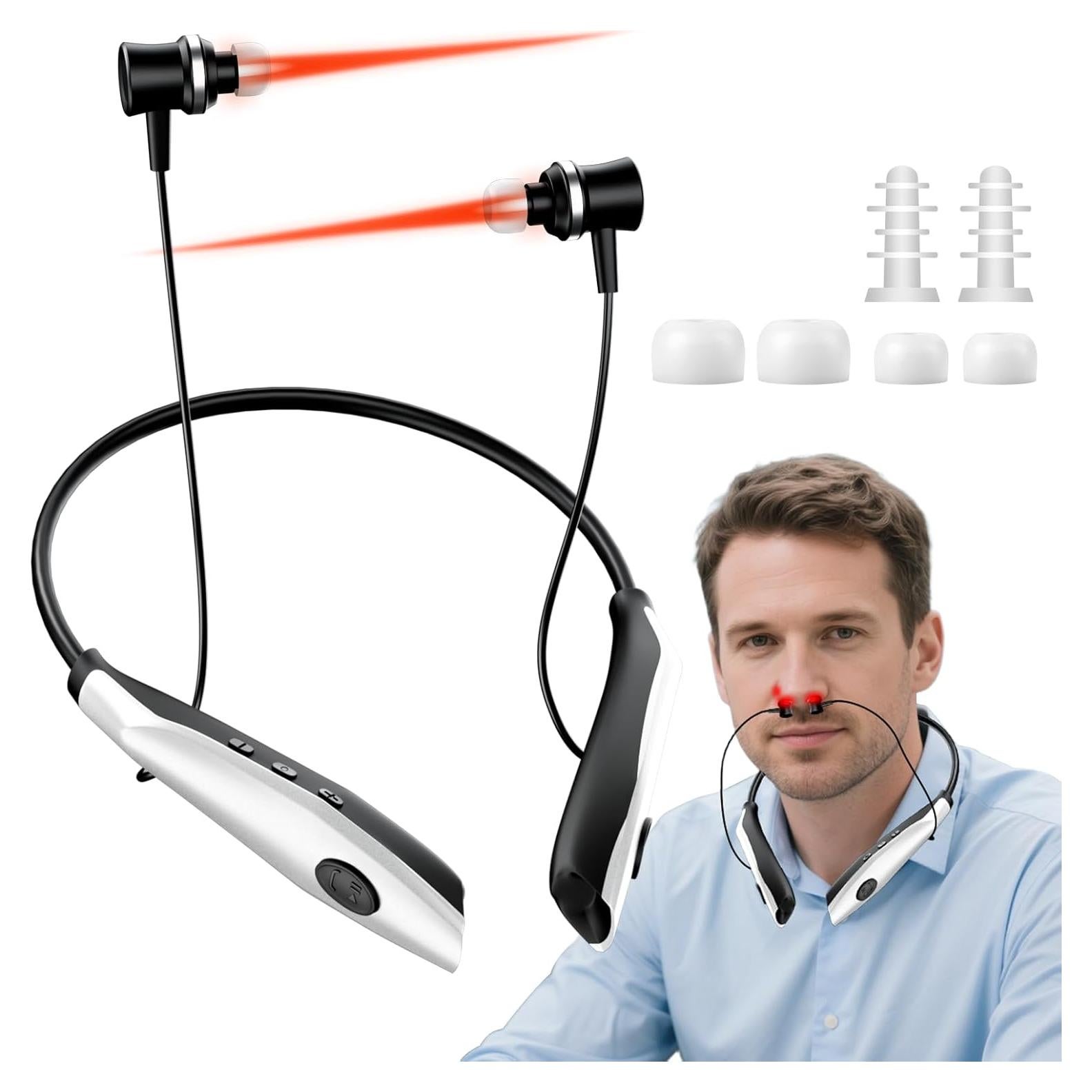 Dispositivo Terapia Luz Roja 2 en 1 RFVDC para Nariz y Oídos