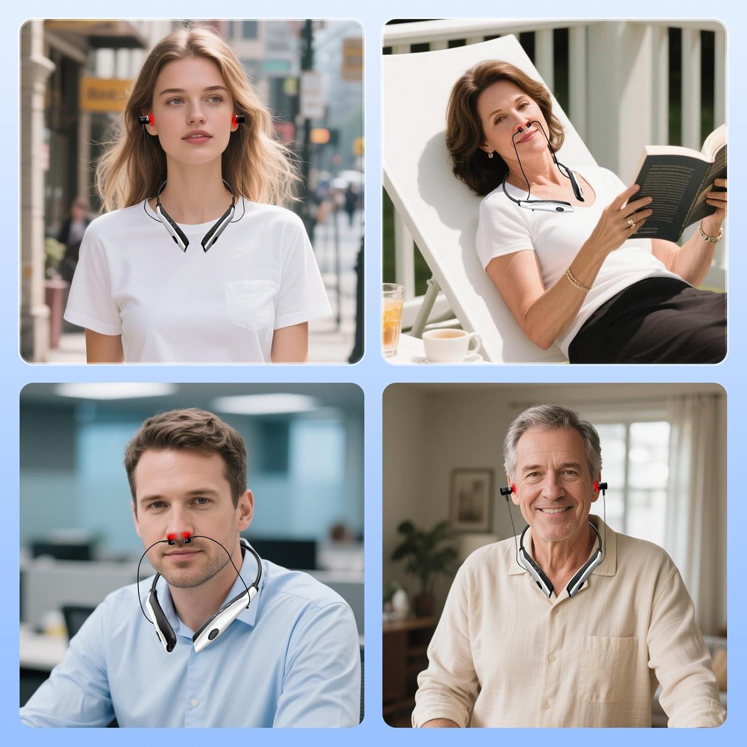 Dispositivo Terapia Luz Roja 2 en 1 RFVDC para Nariz y Oídos