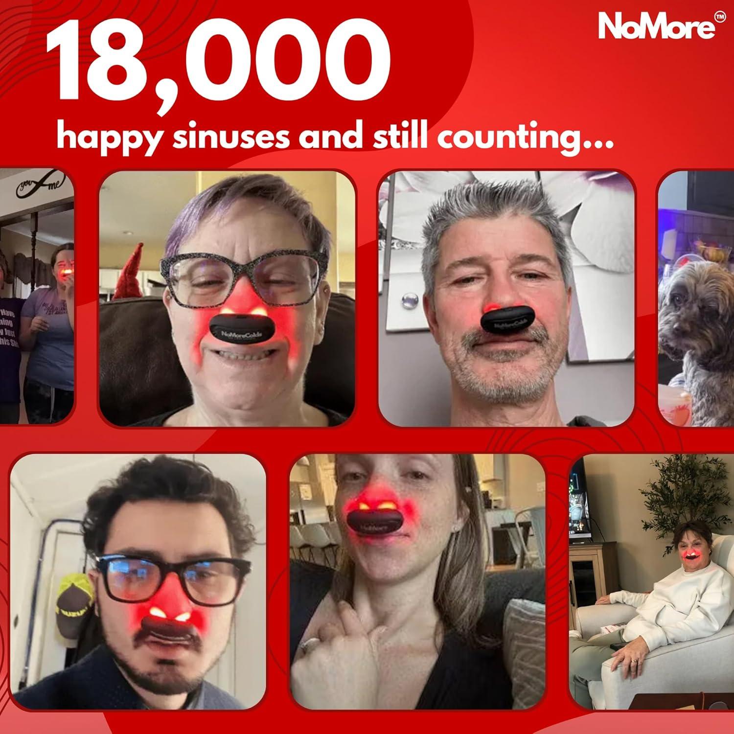 Terapia de Luz Roja NoMore para Nariz - Dispositivo LED Recargable