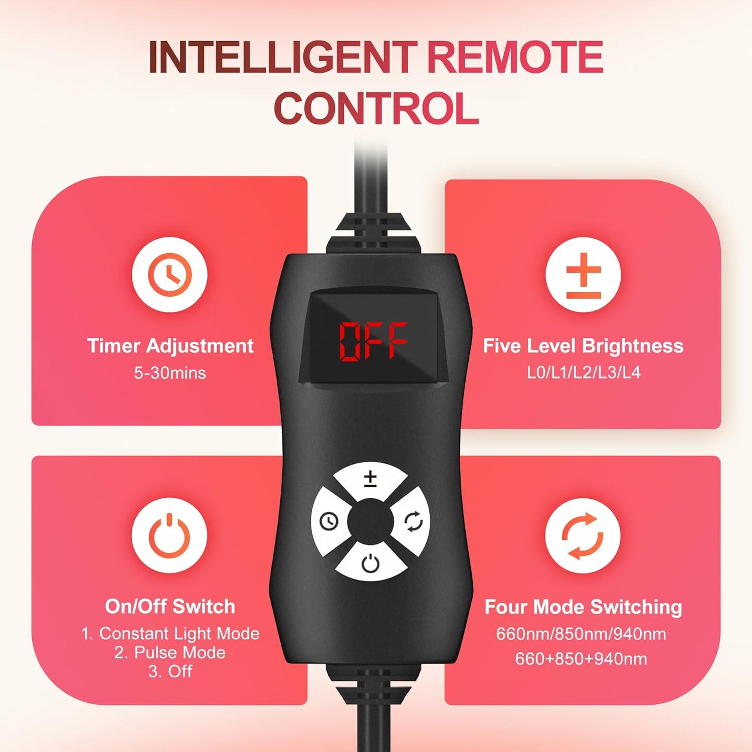 Morfone Lámpara Terapia de Luz Roja 3 en 1 660nm 850nm 940nm