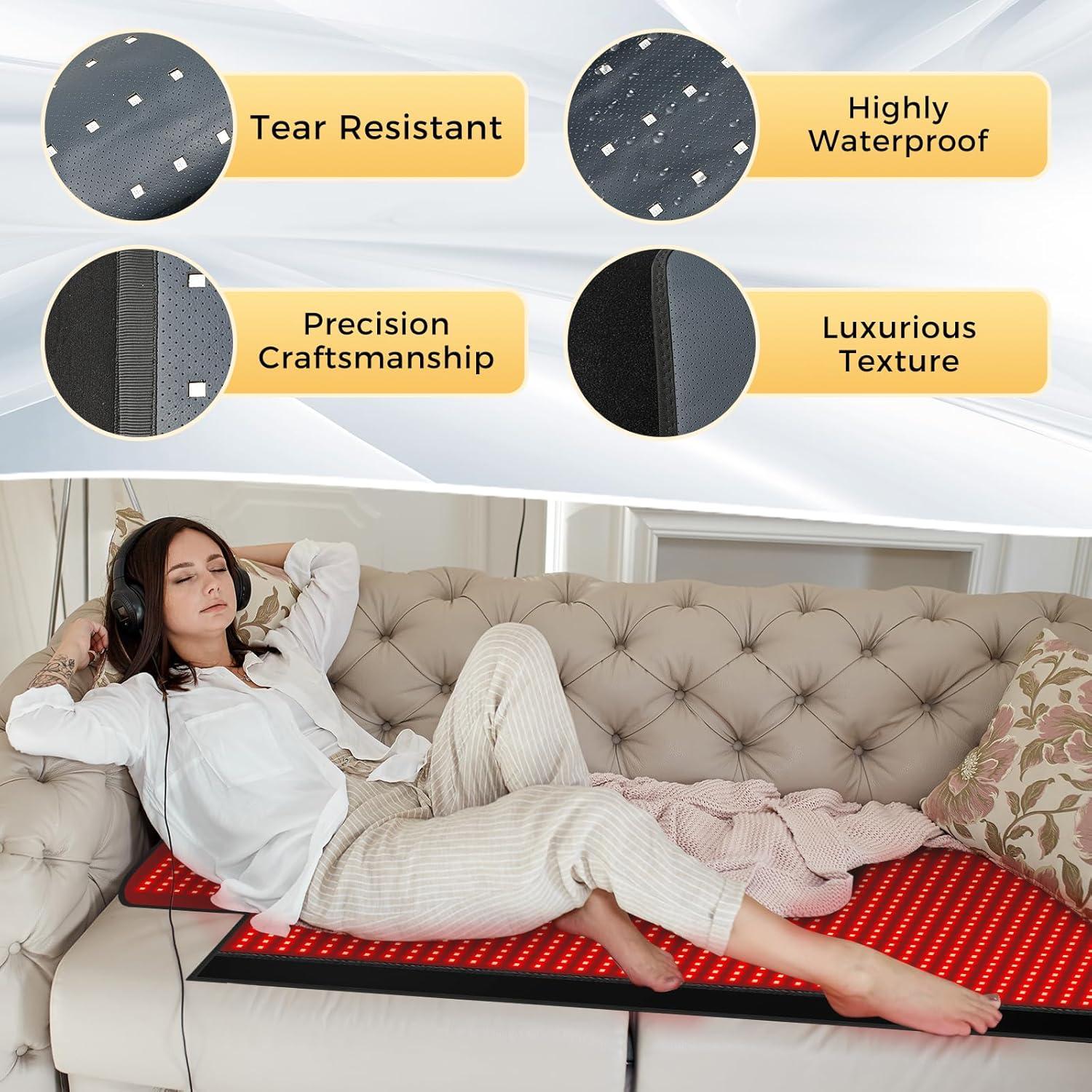 Manta de Terapia de Luz Roja LITDUCK 197.5x85.1cm 1370 LEDs