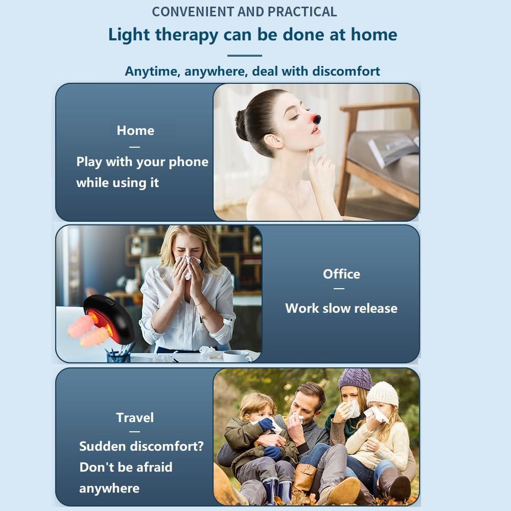 Dispositivo de Terapia Nasal Luz Roja 700nm - Alivio Rápido