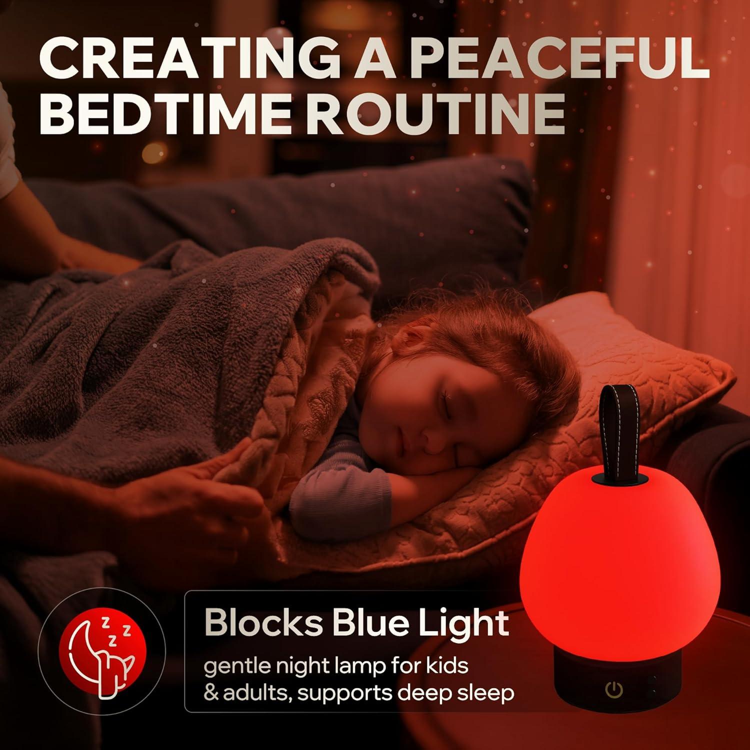 Lámpara de Sueño Inalámbrica Liderstar - Luz Roja 660nm Regulable