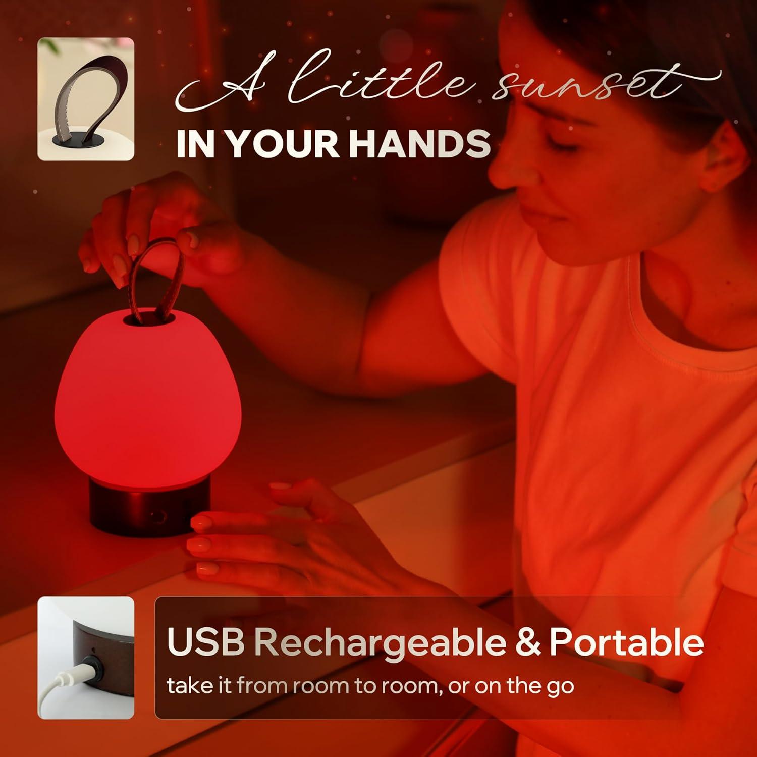 Lámpara de Sueño Inalámbrica Liderstar - Luz Roja 660nm Regulable