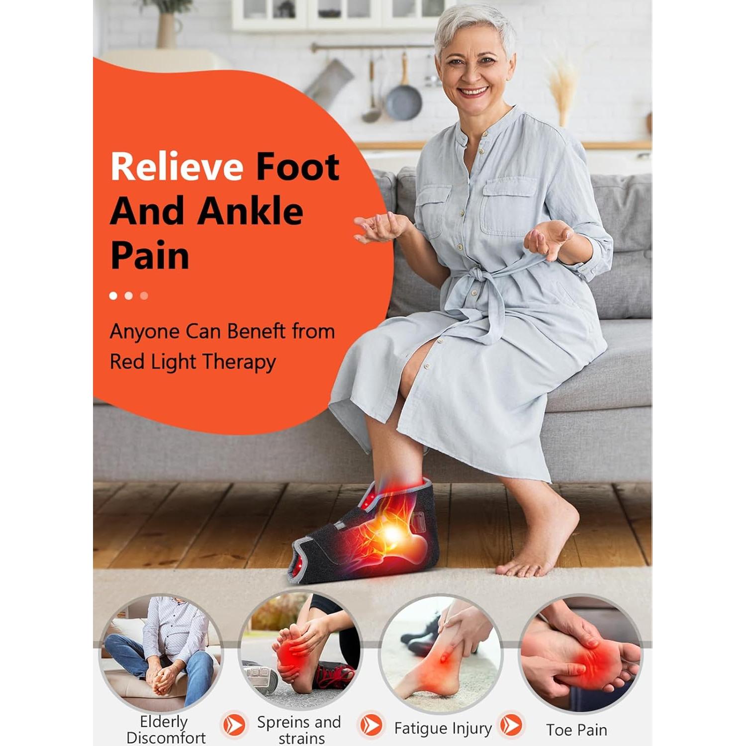 Terapia de Luz Roja HALIDODO para Pies 660nm y 850nm