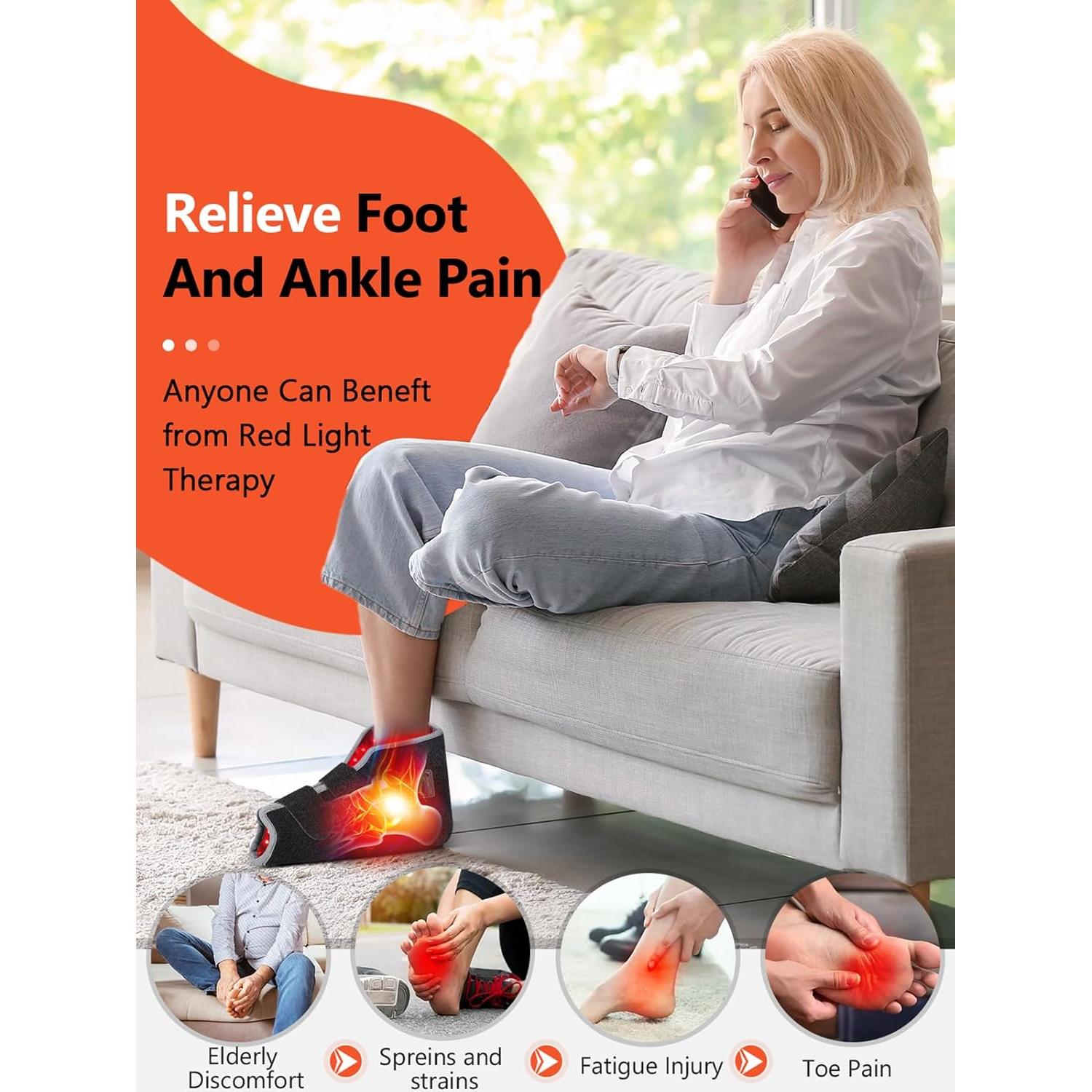 Terapia de Luz Roja HALIDODO para Pies 660nm y 850nm