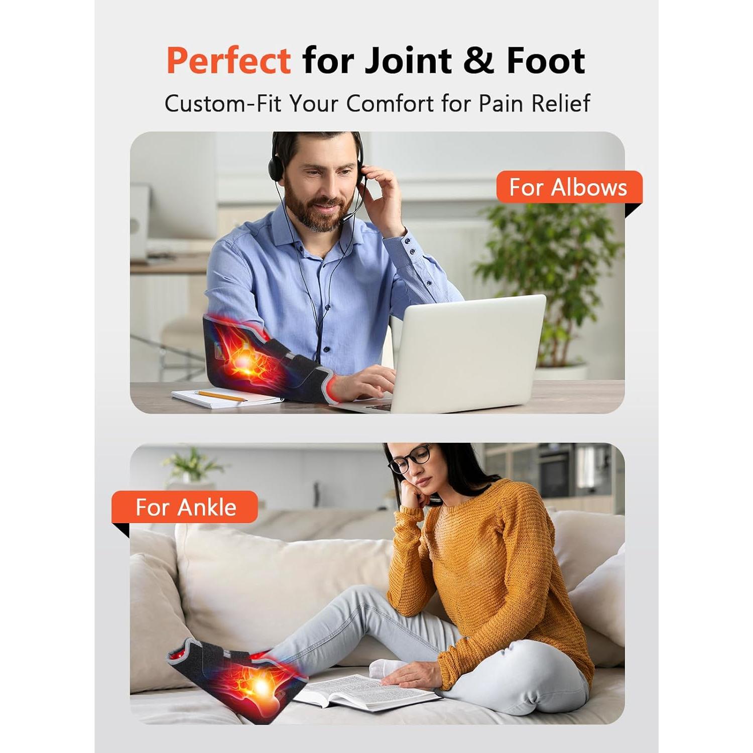 Terapia de Luz Roja HALIDODO para Pies 660nm y 850nm