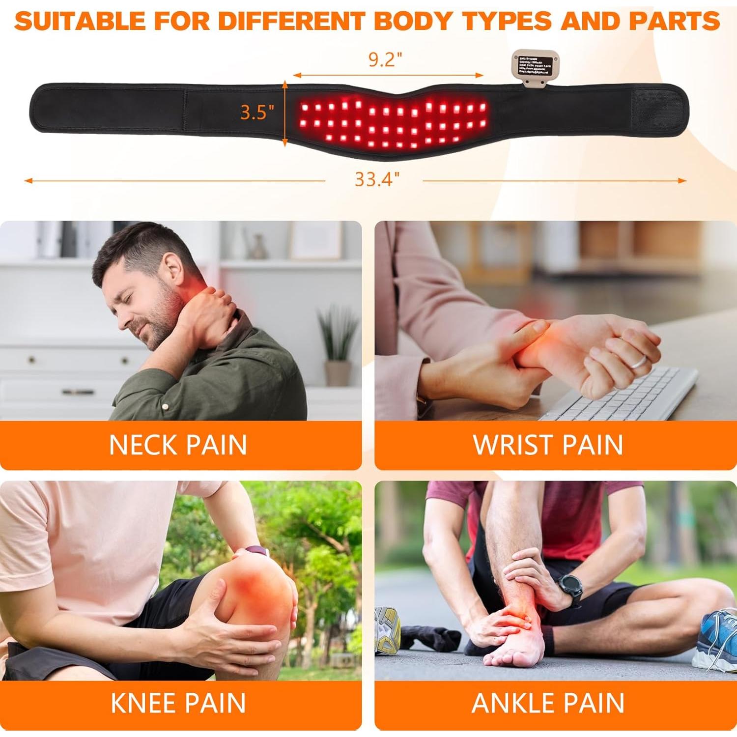 Almohadilla de Terapia de Luz Roja Inalámbrica TUOYR RLT-S24