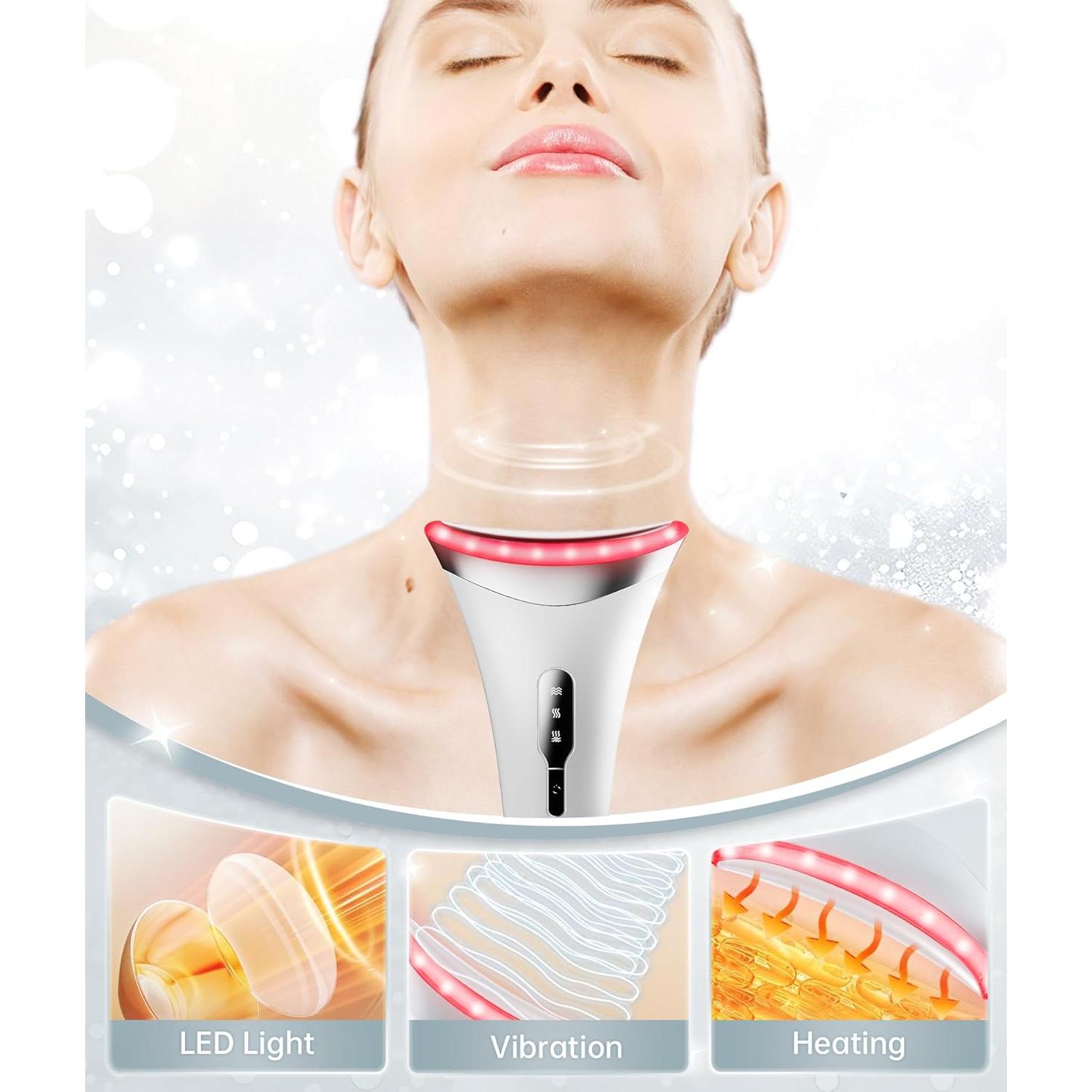 Masajeador Facial de Luz Roja Baihui MJ-400 7 Colores