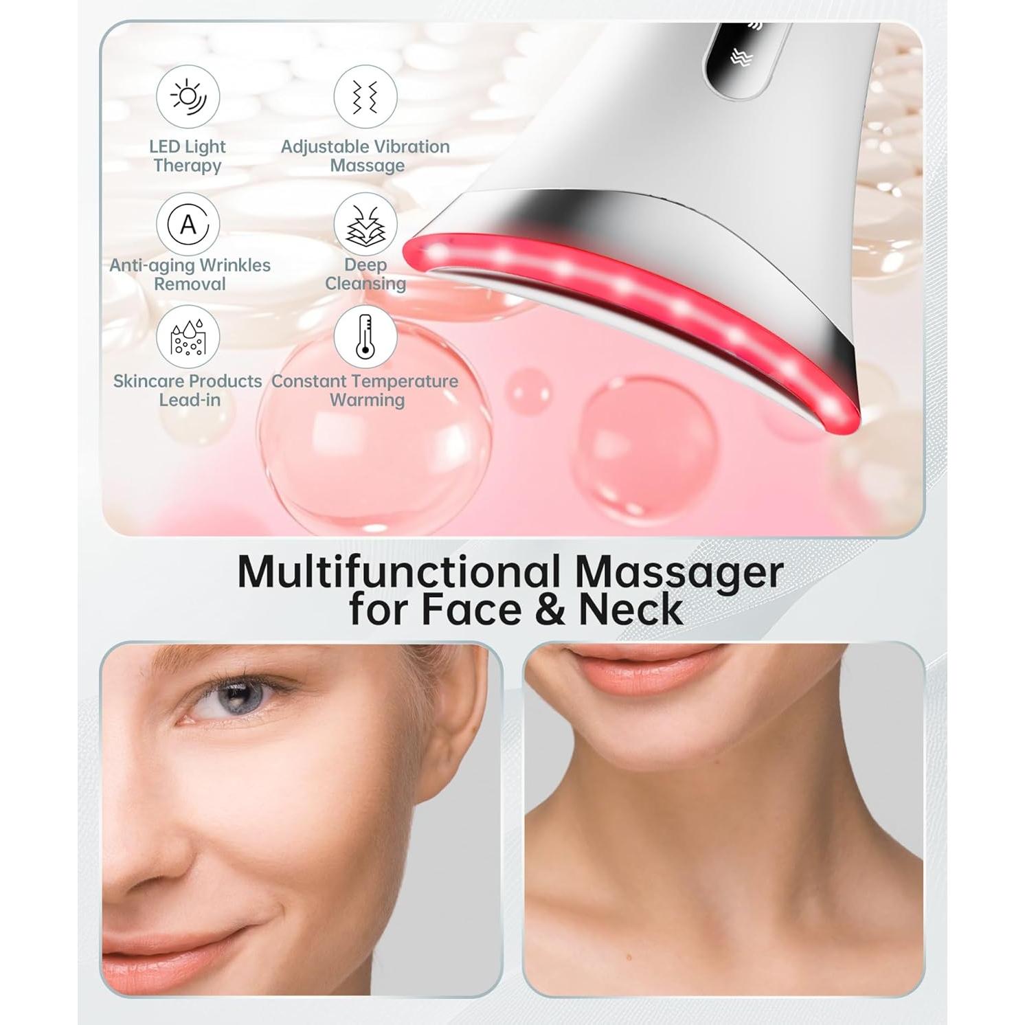 Masajeador Facial de Luz Roja Baihui MJ-400 7 Colores