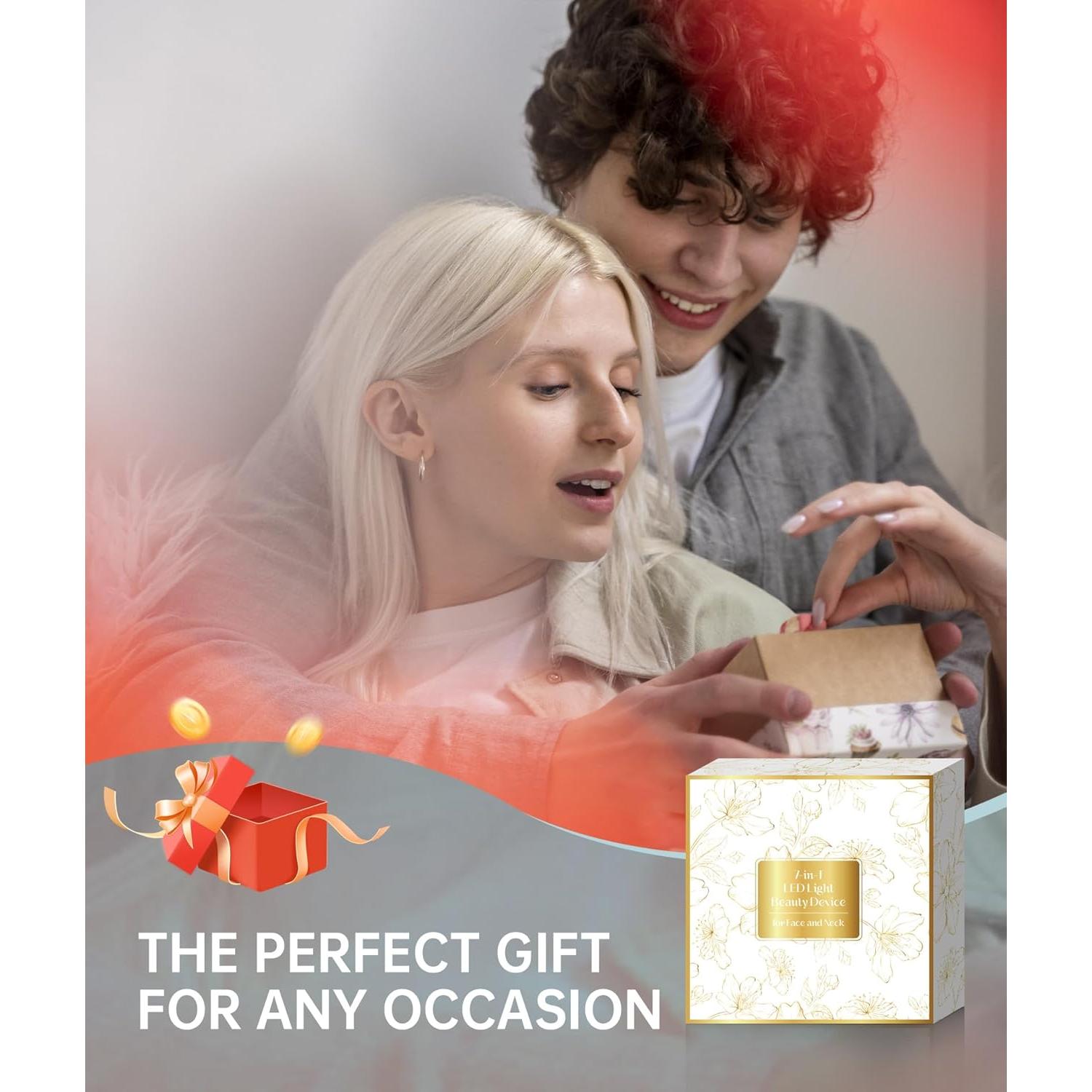 Masajeador Facial de Luz Roja Baihui MJ-400 7 Colores