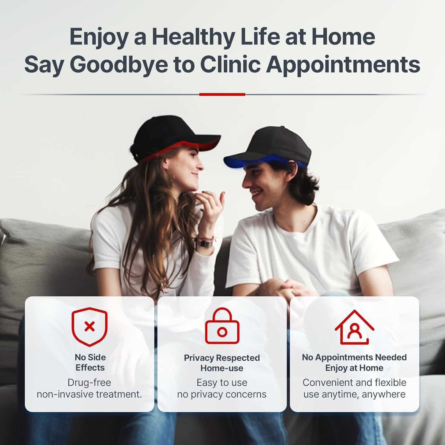 Gorro de Crecimiento Capilar Carviki con Láser y Batería