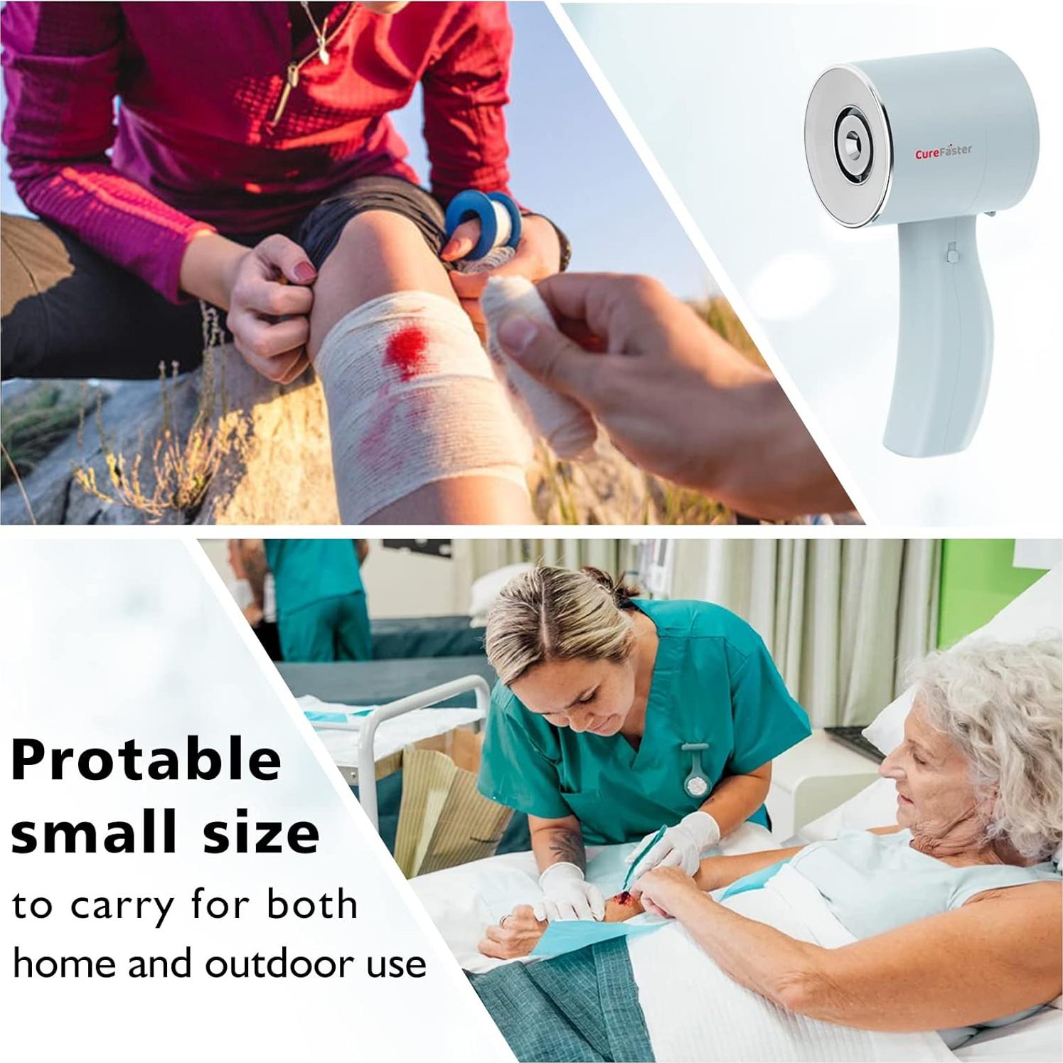 Terapia de Luz Roja CureFaster para Heridas y Dolor Muscular