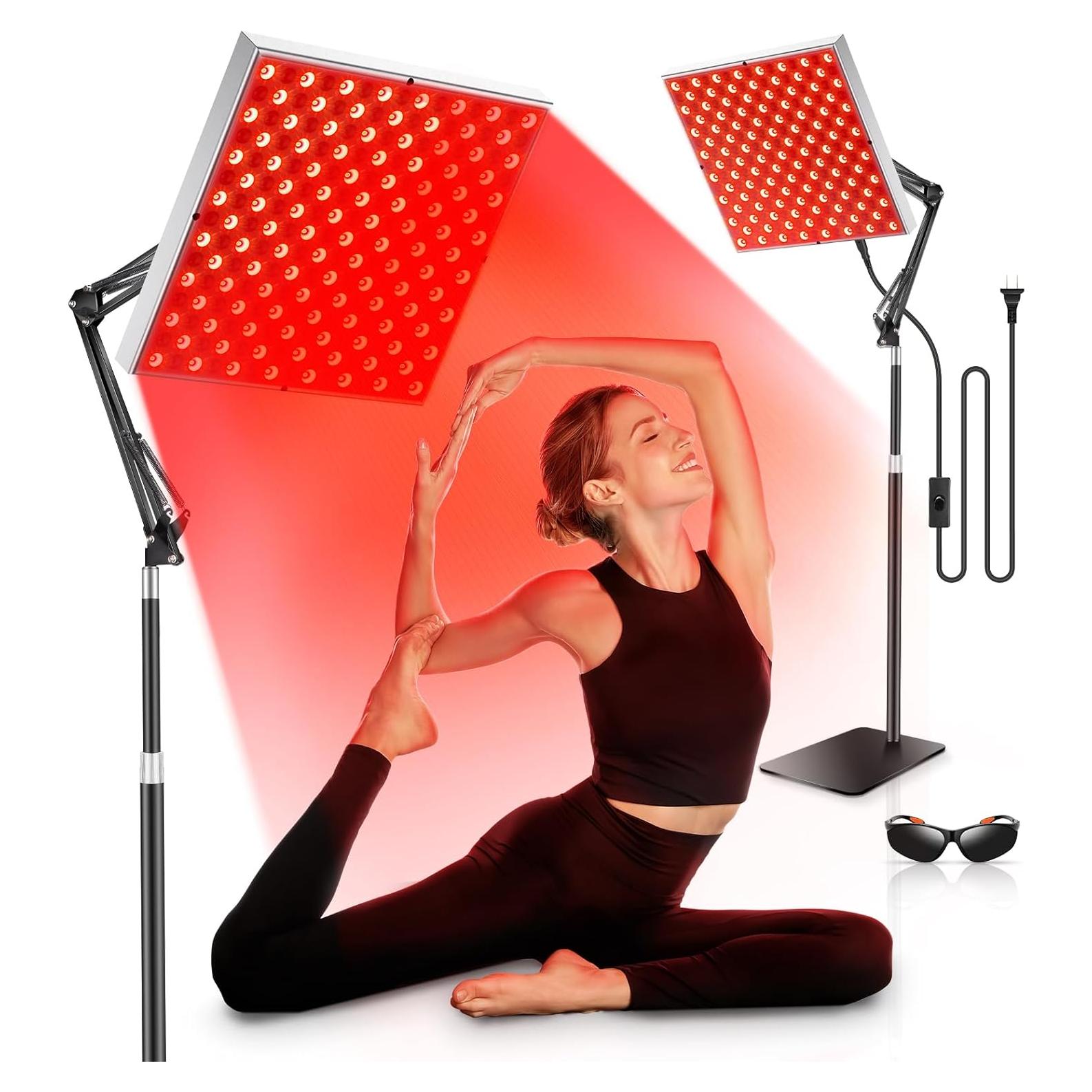 Lámpara de Terapia de Luz Roja HALIDODO 660nm y 850nm