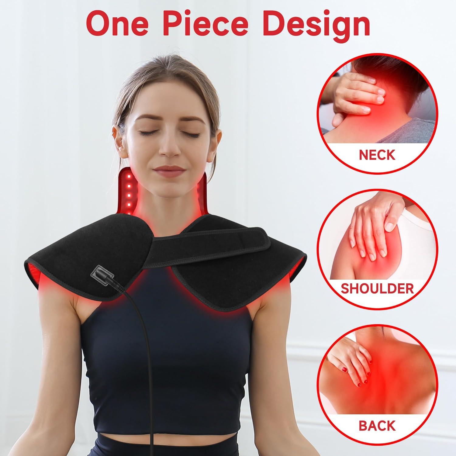 Dispositivo de Terapia de Luz Roja WEETALL T130 para Cuello y Hombros