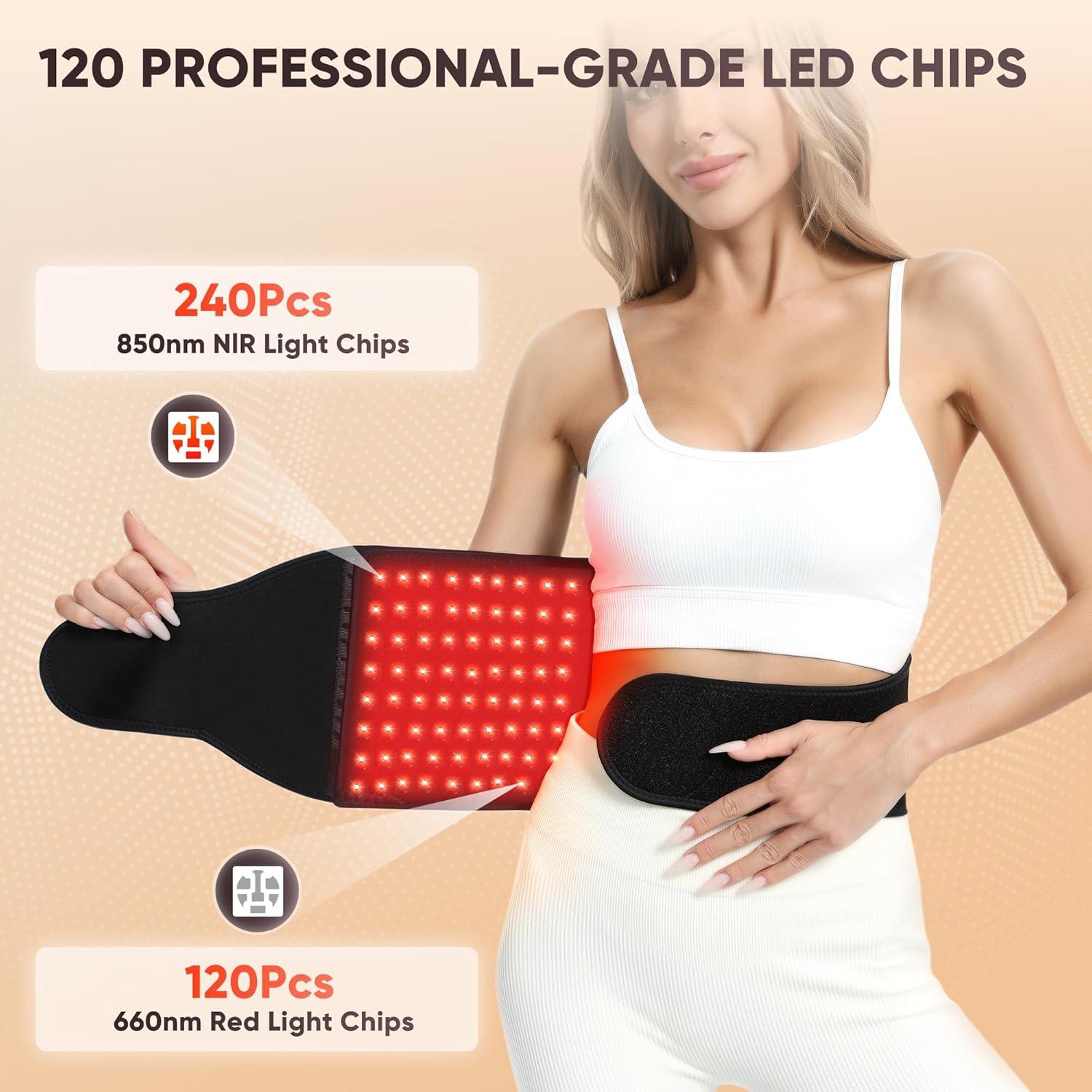 Almohadilla de Masaje WEETALL con Luz Roja y Vibración 28x22cm