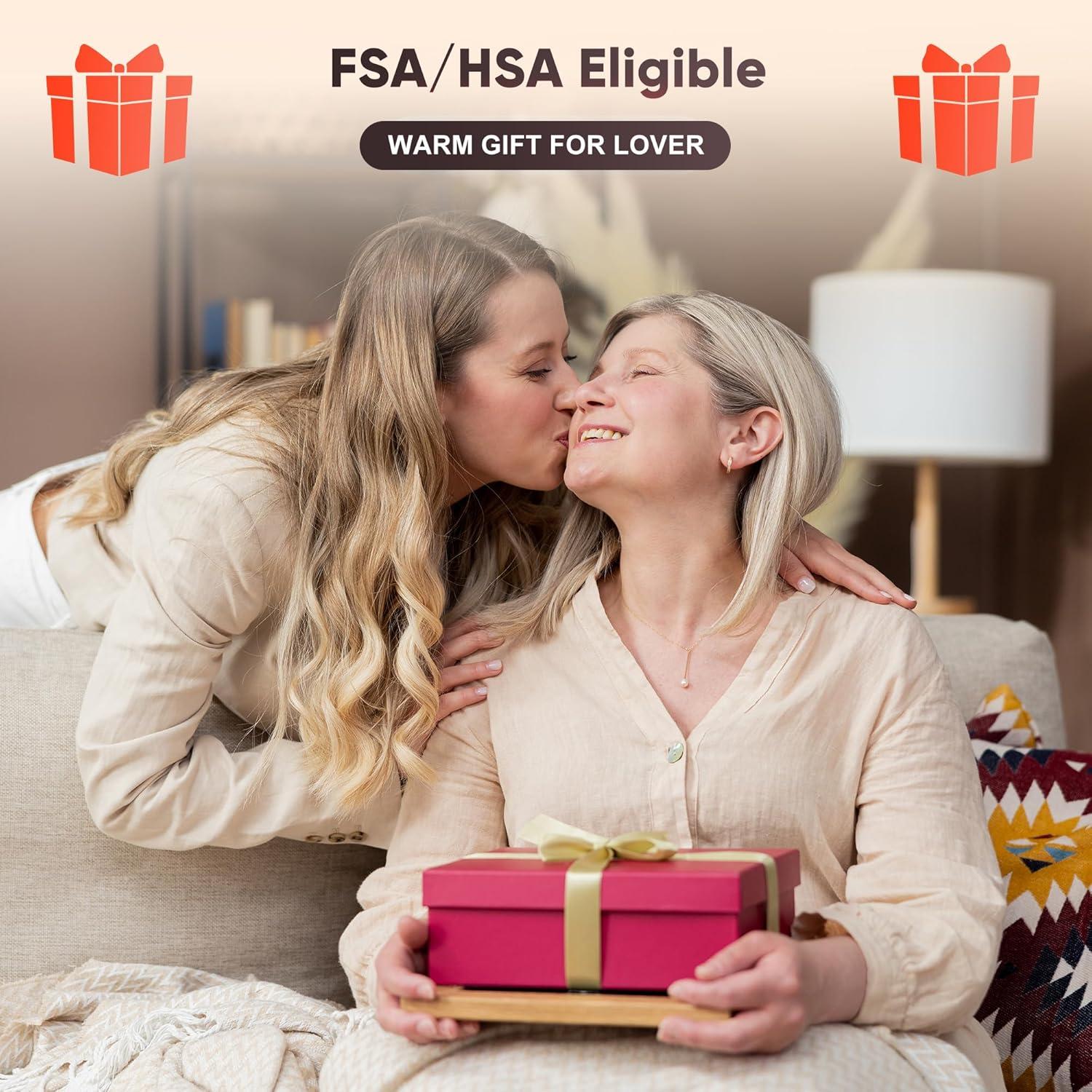 Almohadilla de Masaje WEETALL con Luz Roja y Vibración 28x22cm