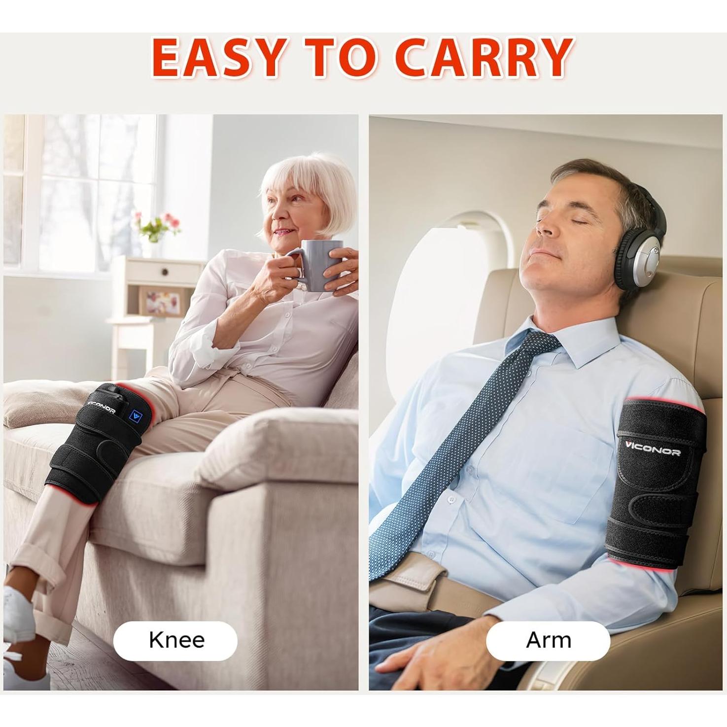 Almohadilla de Terapia de Luz Roja Viconor 660nm/850nm Control APP