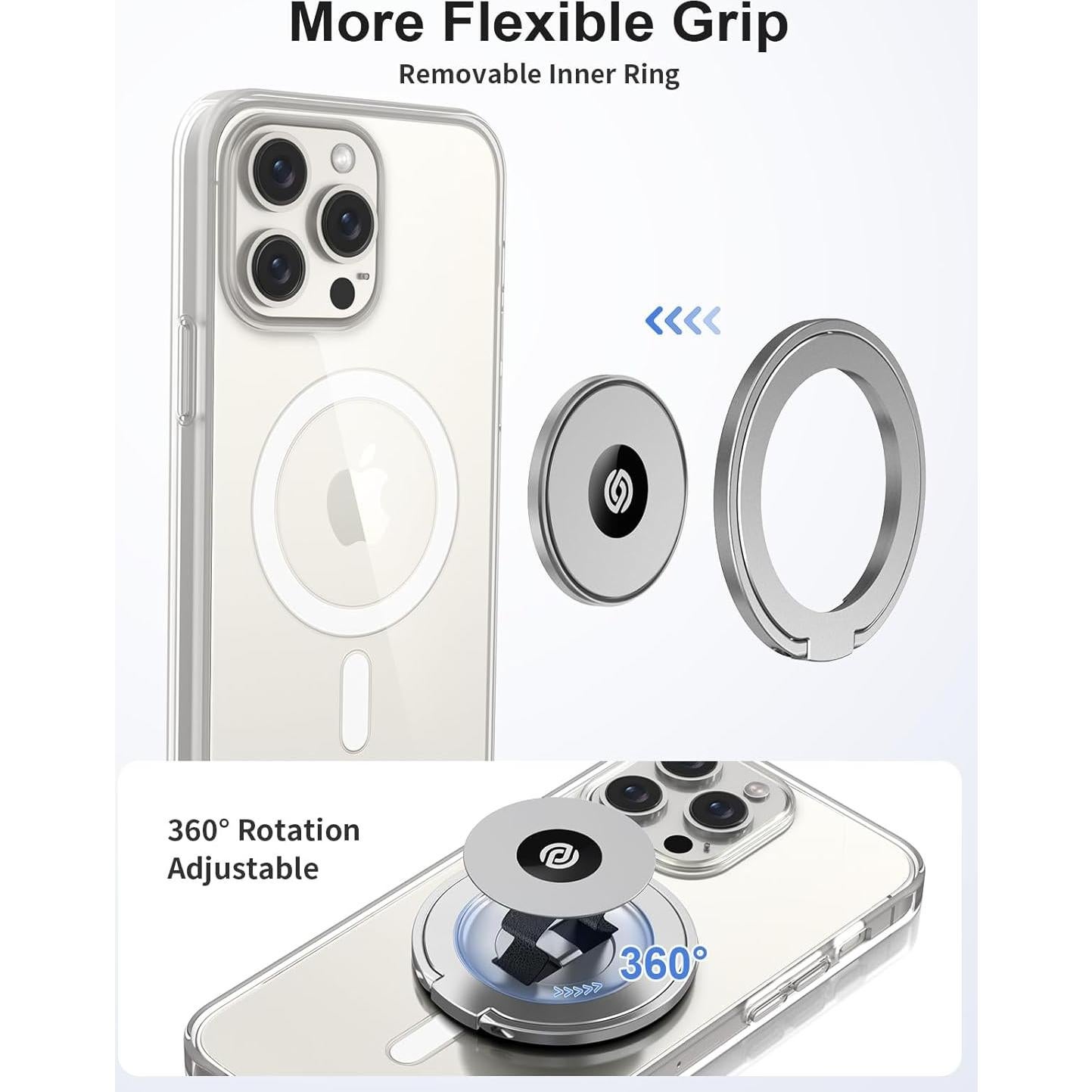 Soporte Magnético EWA MagOne Ultra para Teléfono Plata