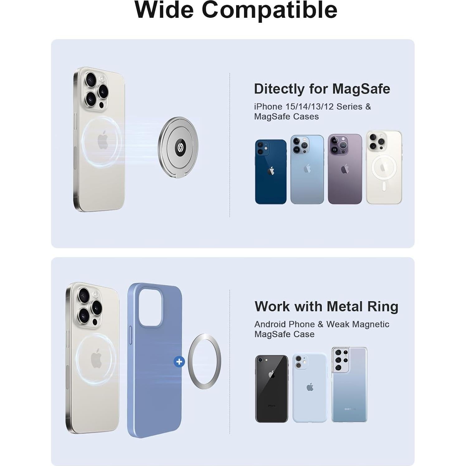 Soporte Magnético EWA MagOne Ultra para Teléfono Plata