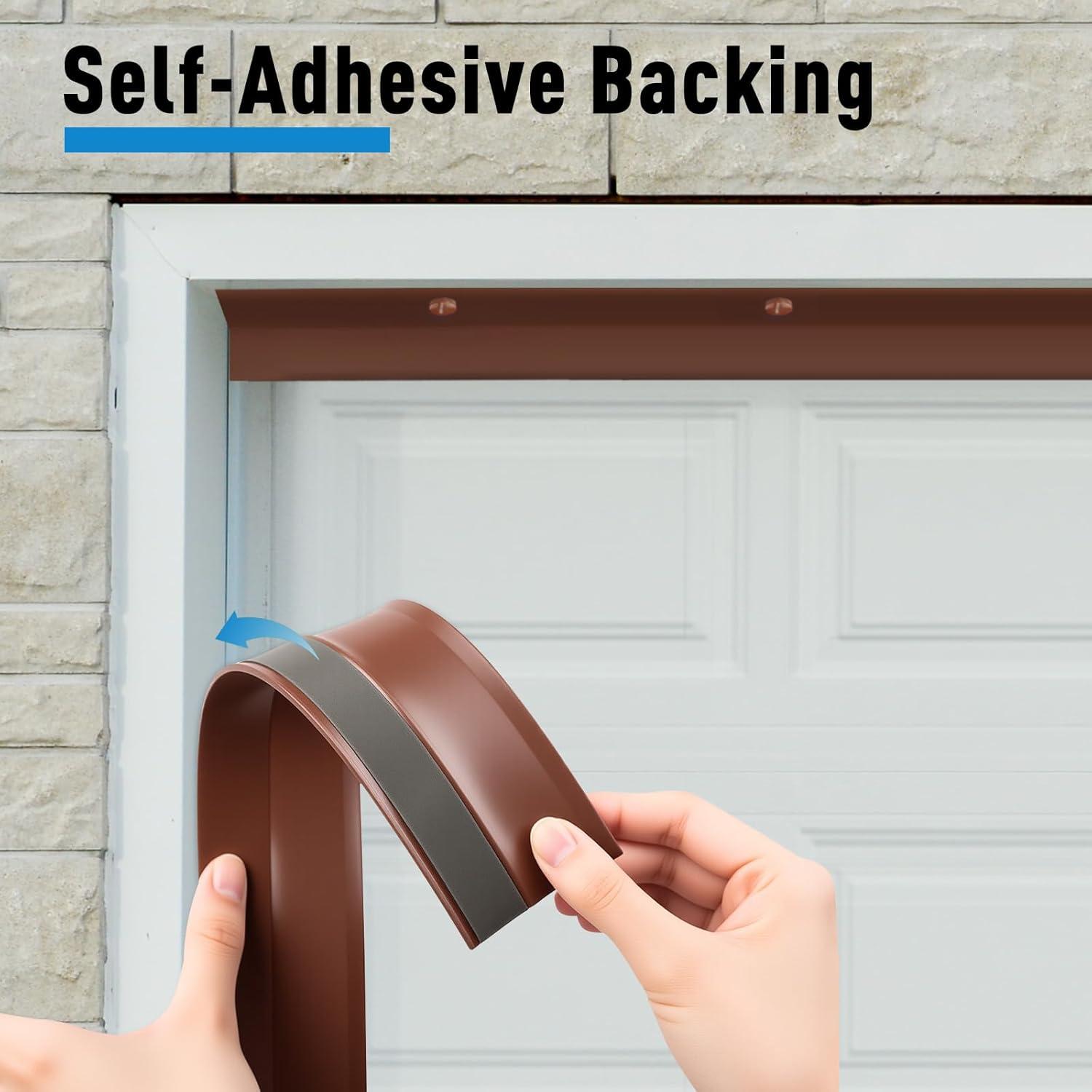 Sello de puerta de garaje HOMWMPA 10.36 m a prueba de clima marrón