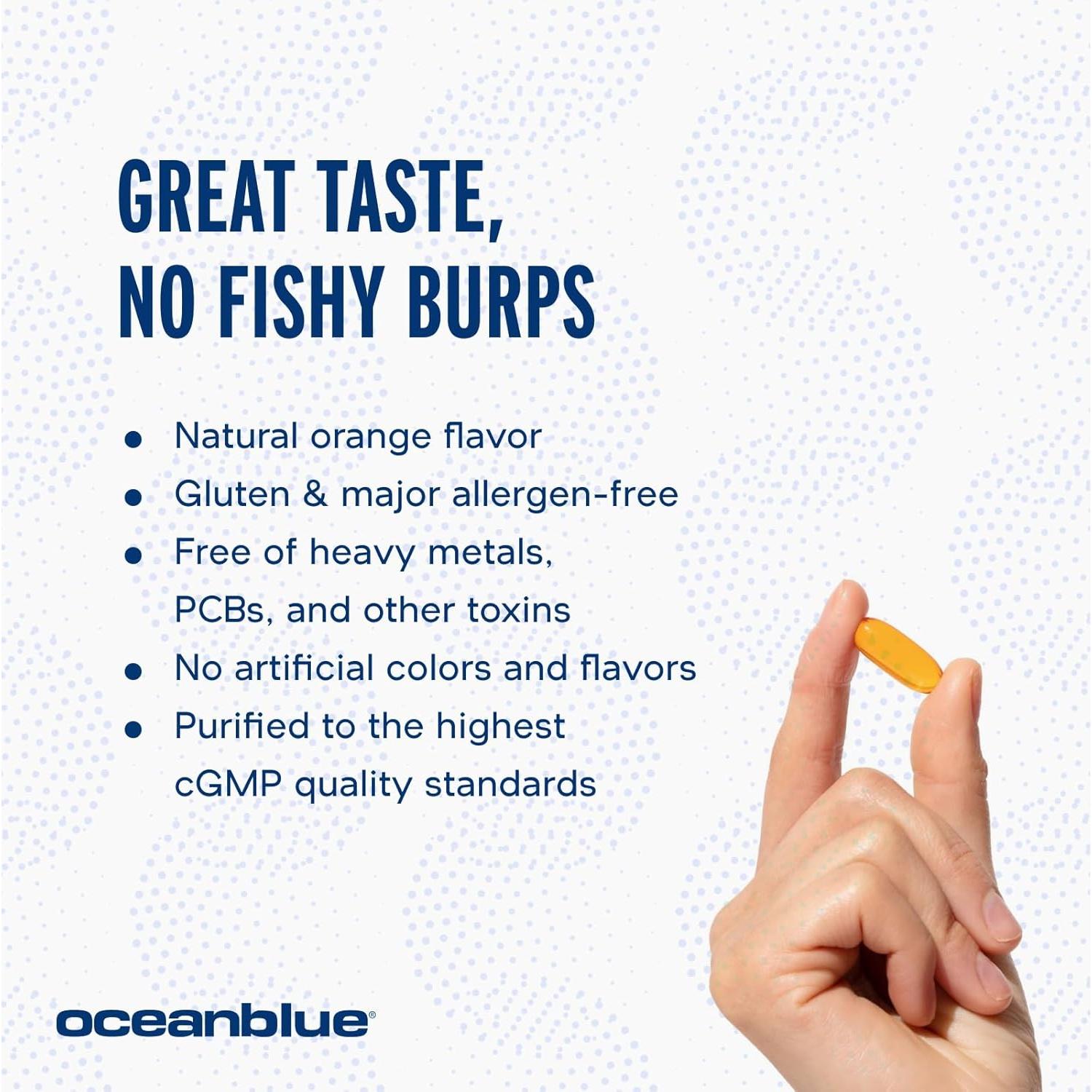 Suplemento Omega-3 Oceanblue 2100 con CoQ10 90 cápsulas