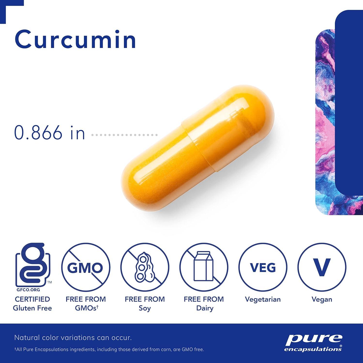 Cápsulas de Cúrcuma Pure Encapsulations 500 mg - 60 Unidades