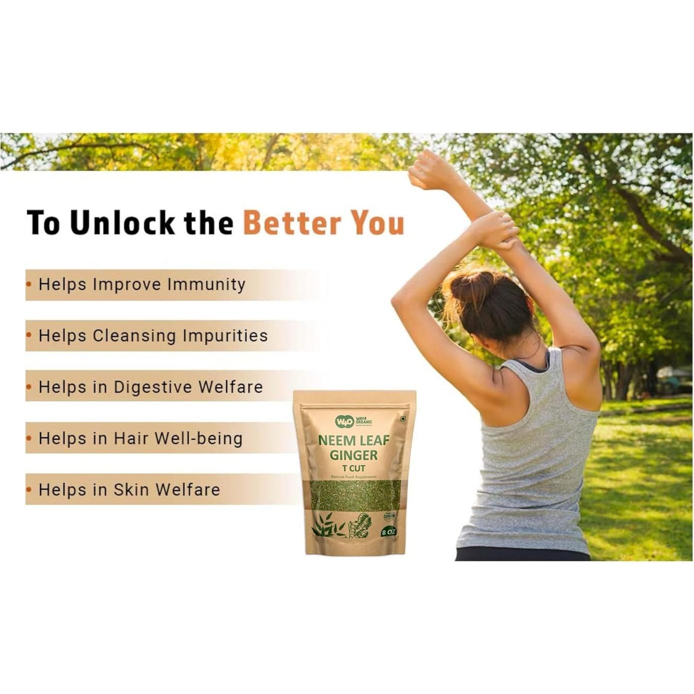 Té de Neem con Jengibre 227 g - Aumenta Inmunidad y Digestión