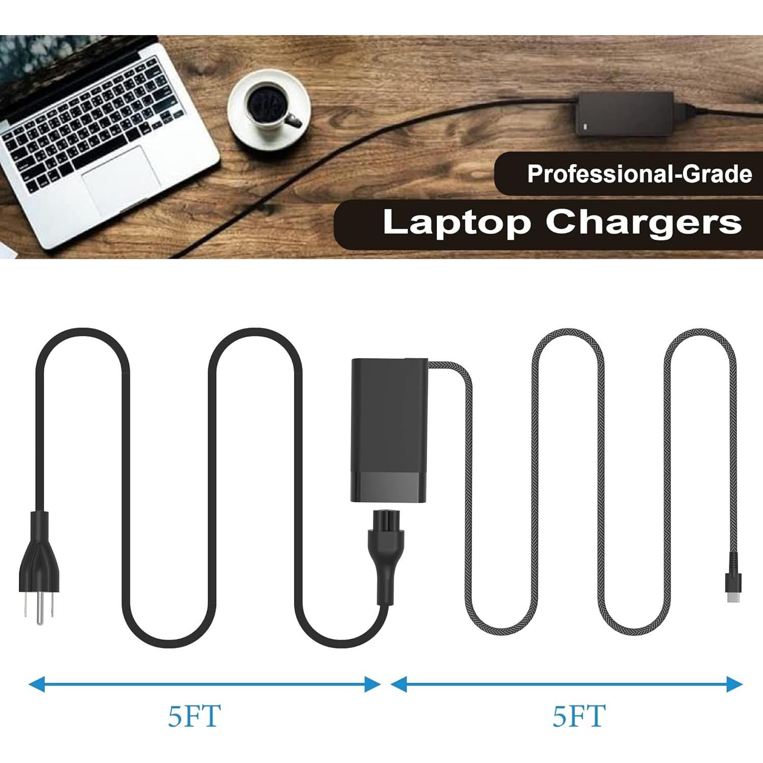 Cargador HP 65W USB-C Yeotsmut para Laptop y Chromebook