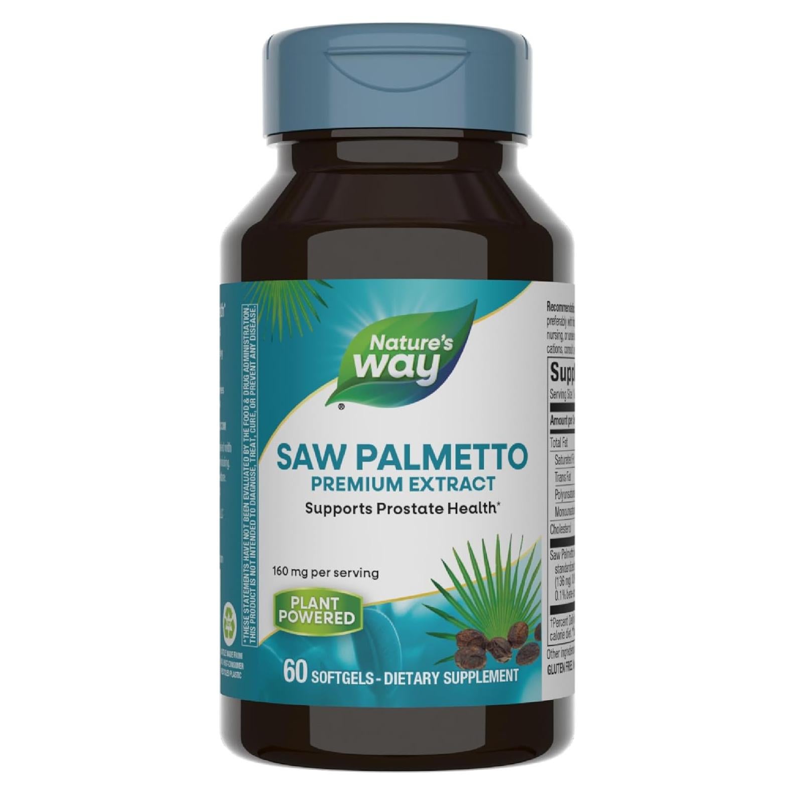Extracto de Saw Palmetto Nature's Way 160 mg 60 Gelatinas Blandas