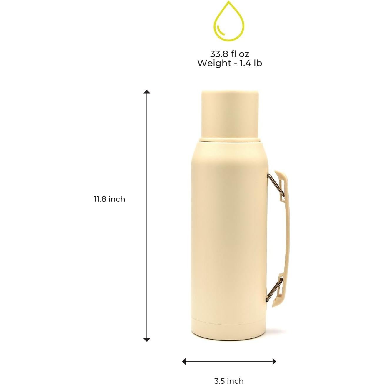 Conjunto Yerba Mate BALIBETOV - Calabash 266ml, Termo 1000ml