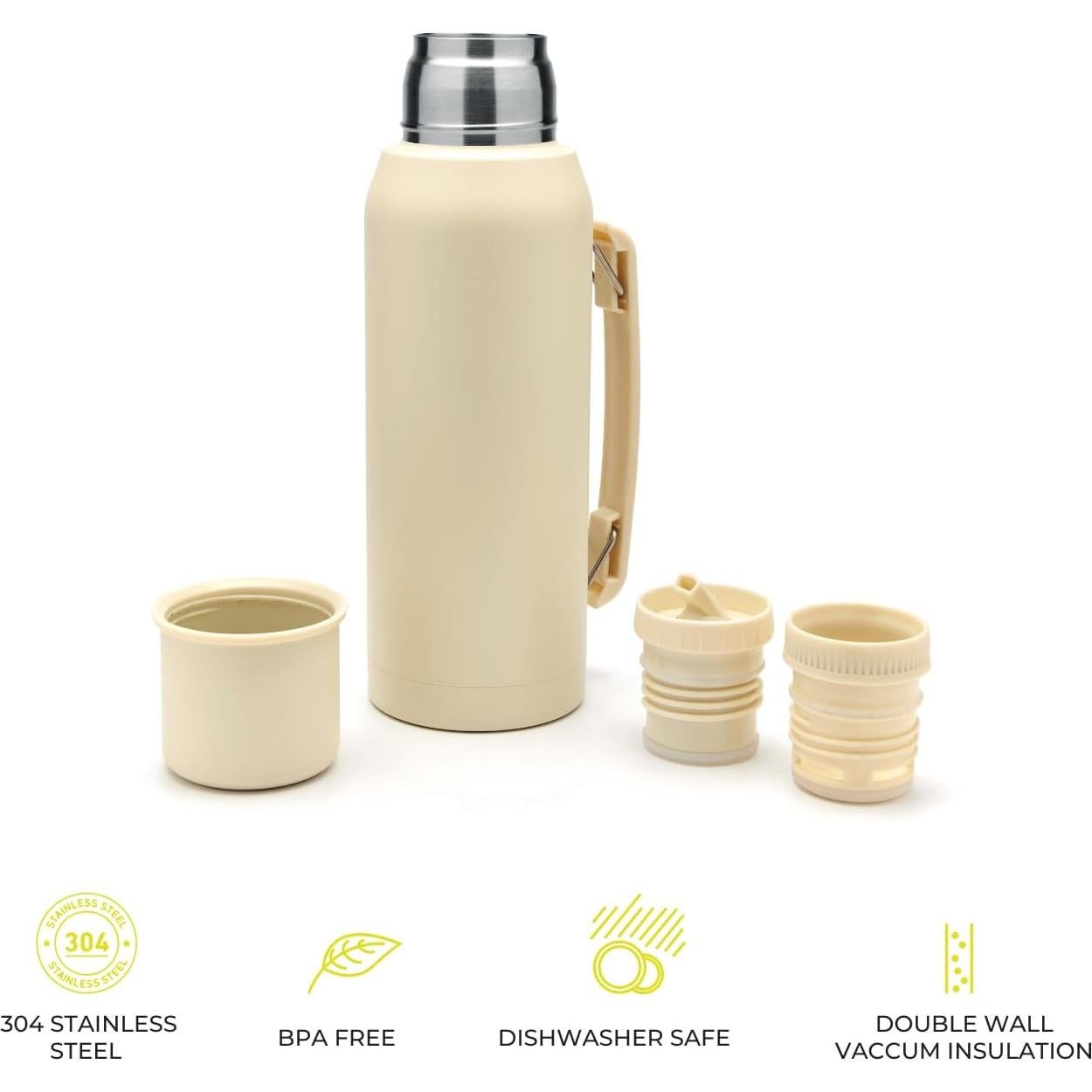 Conjunto Yerba Mate BALIBETOV - Calabash 266ml, Termo 1000ml