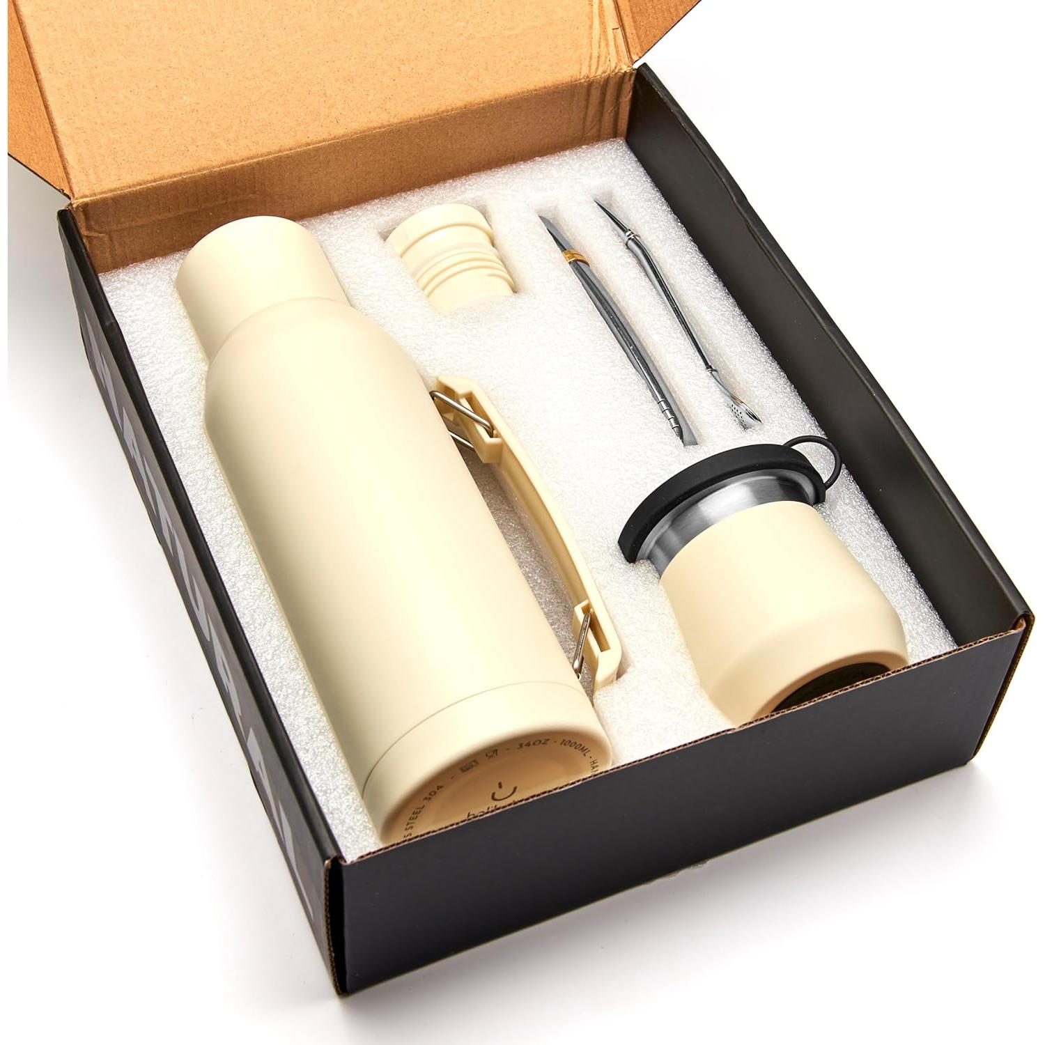 Conjunto Yerba Mate BALIBETOV - Calabash 266ml, Termo 1000ml