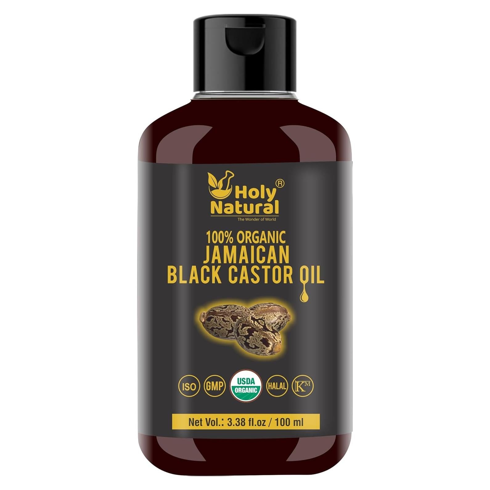 Aceite de Ricino Negro Jamaicano Orgánico Holy Natural 100 ml