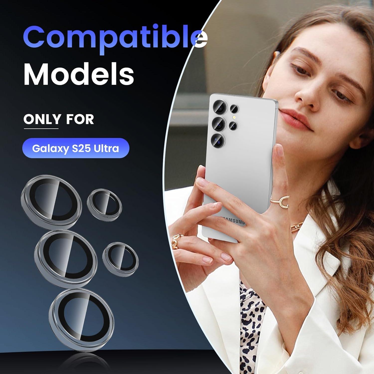 Protector de Lente de Cámara Tensea para Samsung S25 Ultra 9H