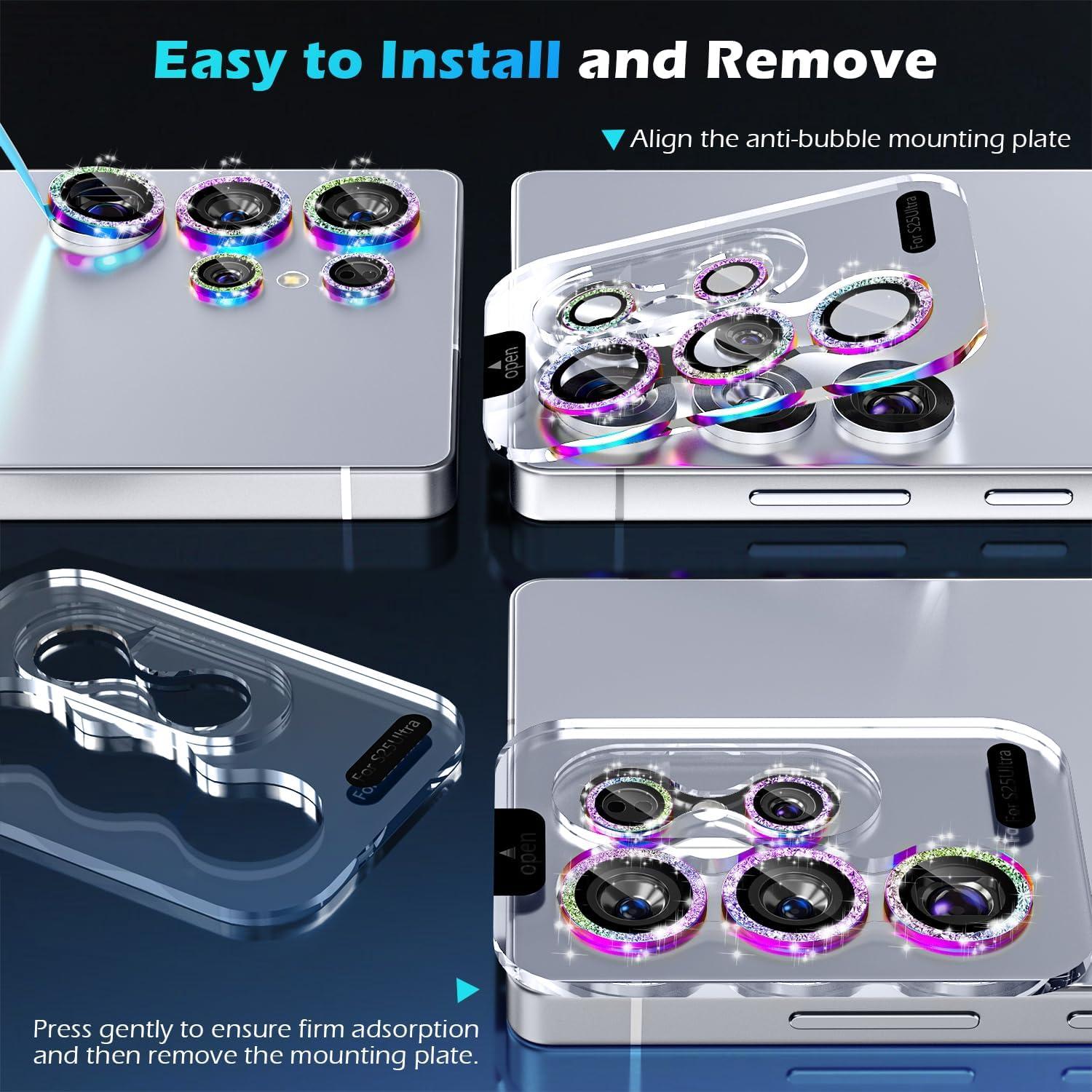 Protector de Lente de Cámara imluckies para Samsung Galaxy S25 Ultra - Vidrio Templado 9H Anti-Rasguños