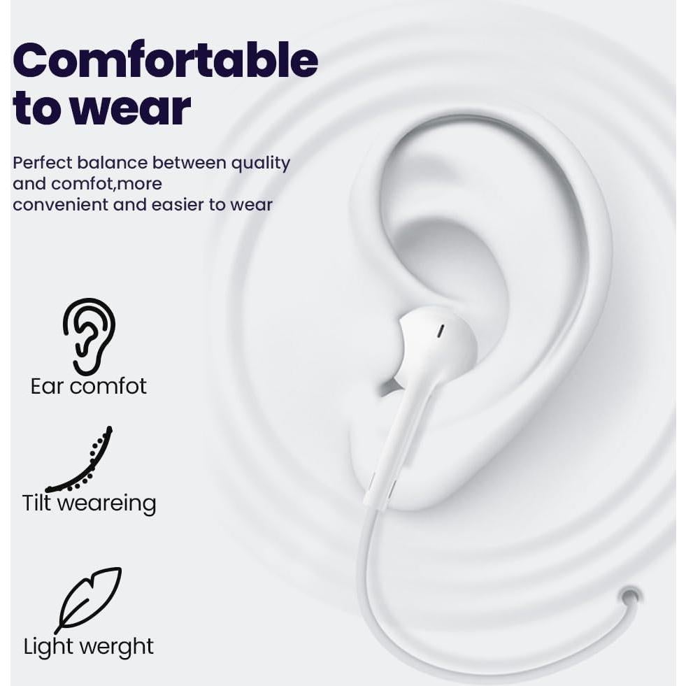 Auriculares USB C Docutca HiFi Estéreo 2 Paquetes