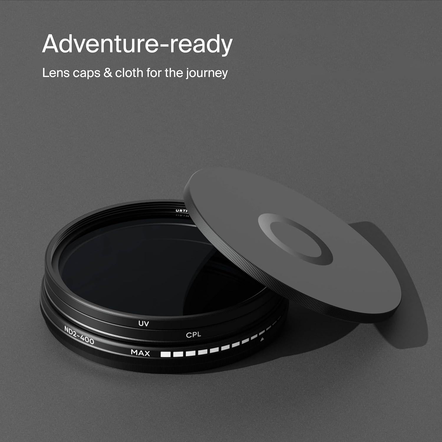 Kit de Filtros de Lente Urth 37mm - UV, CPL, ND Variable