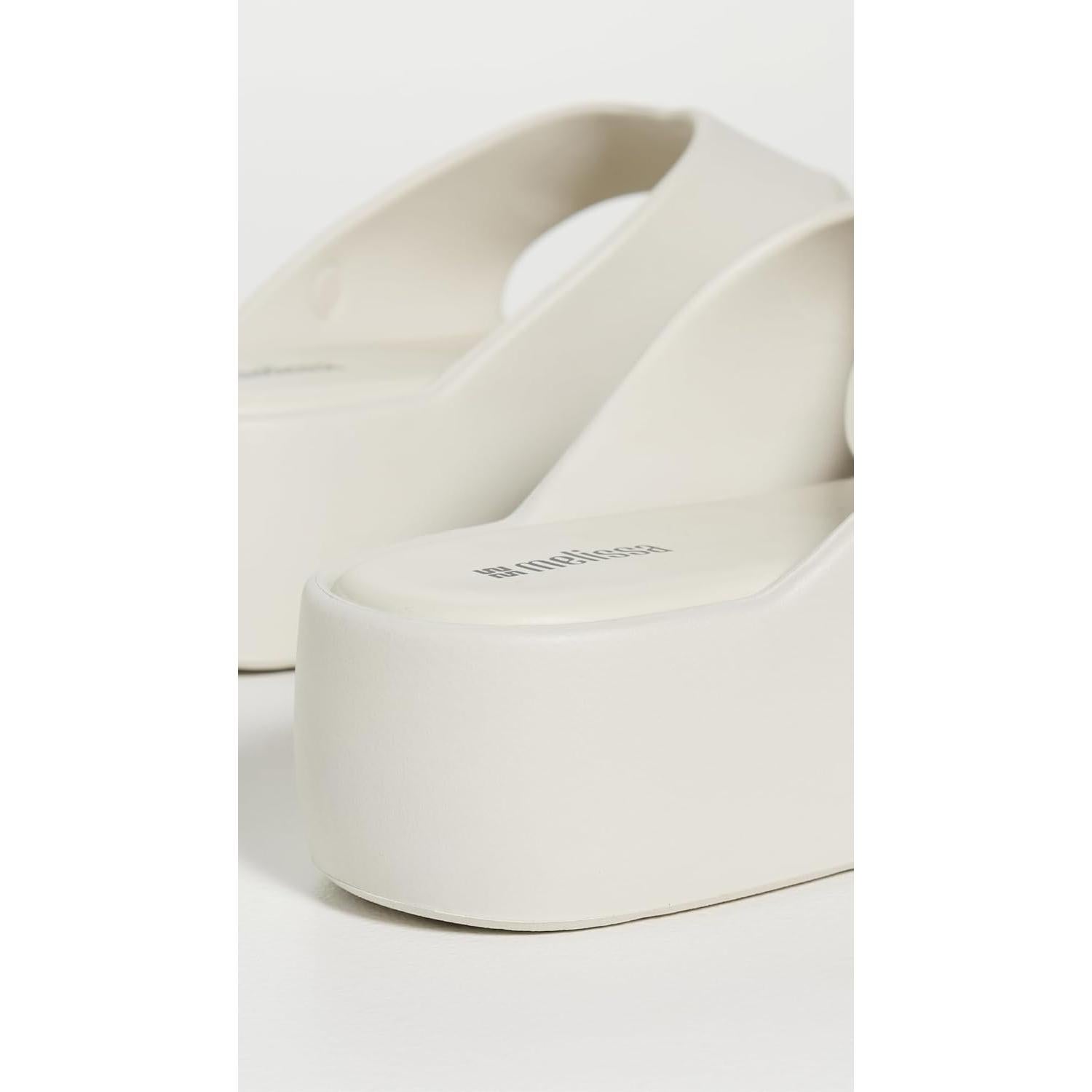 Chanclas de Plataforma Melissa para Mujeres Beige 50mm
