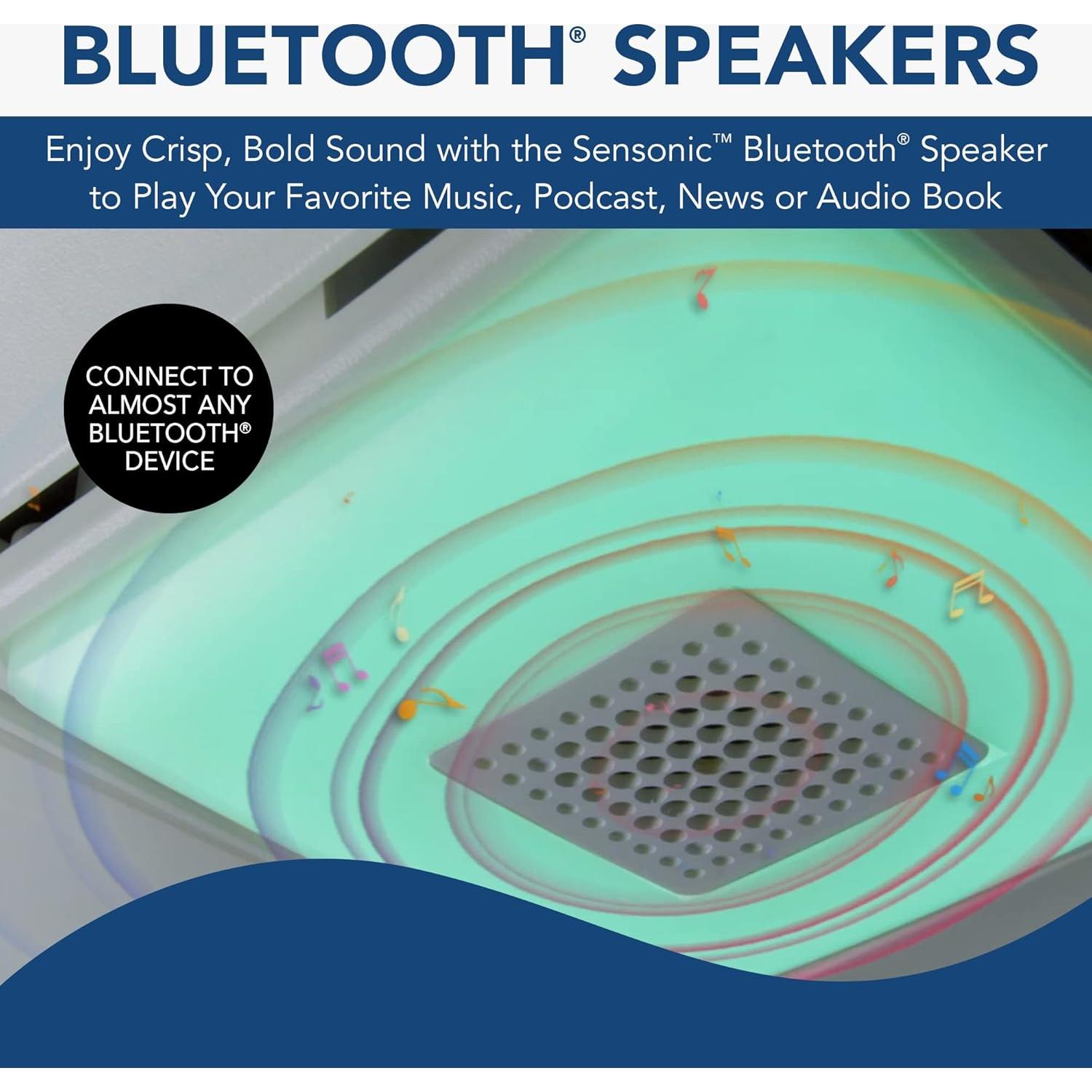 Cubierta de Reemplazo Broan-NuTone FG800RGBS con Luz LED y Altavoz