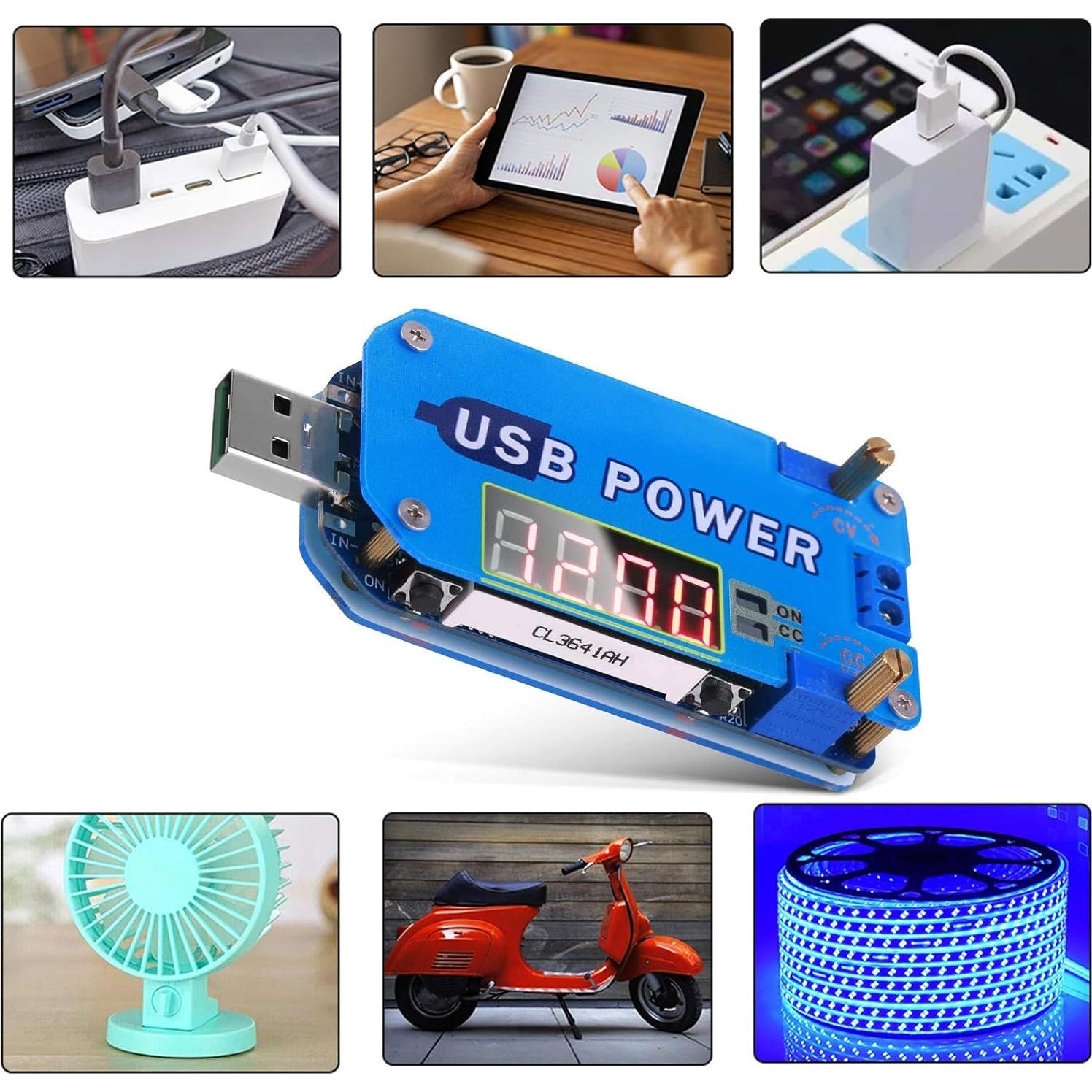 Convertidor de Voltaje Buck Boost PEMENOL 15W 0.5-30V USB