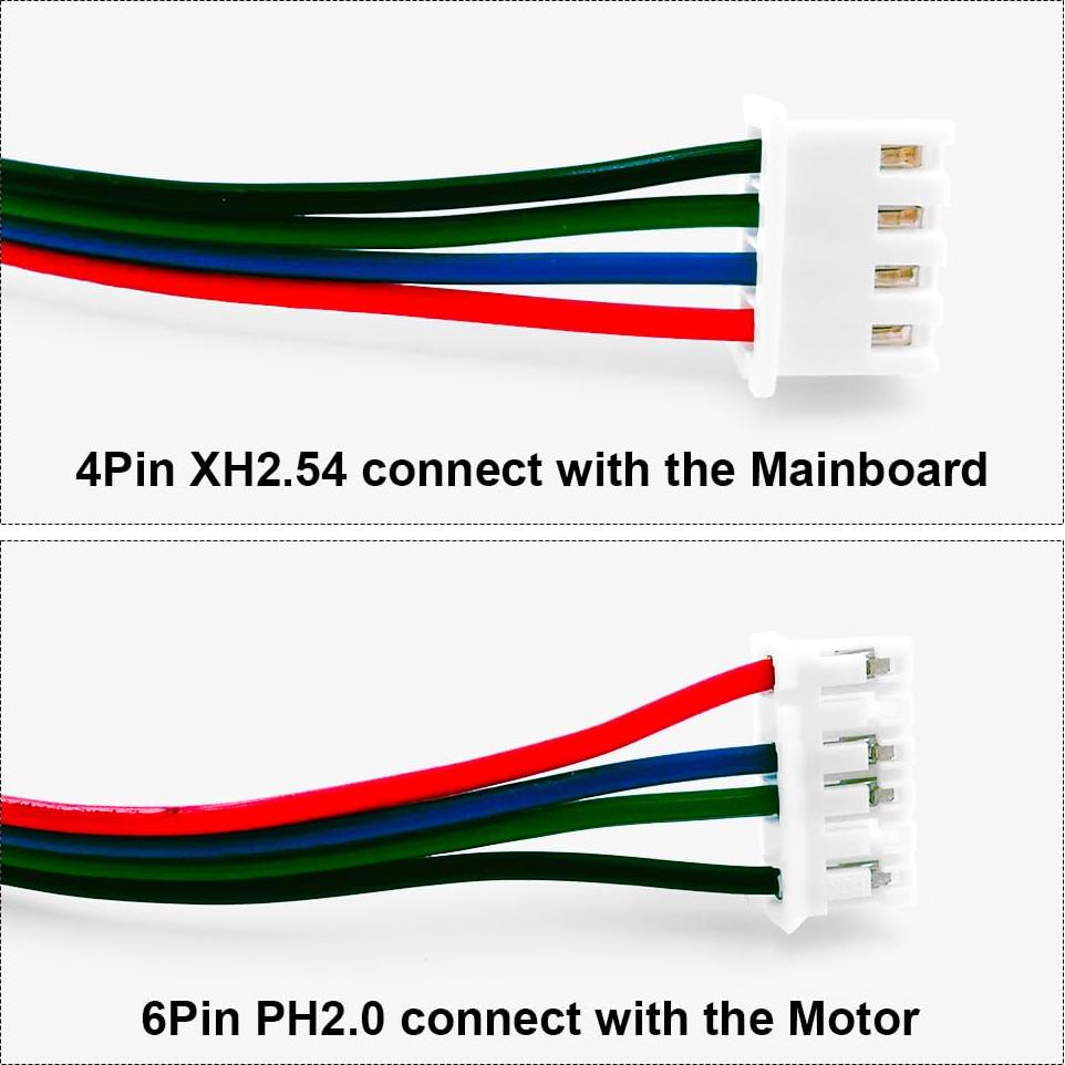 3 Pcs Cables de Motor Paso a Paso 1.5M TIEXYE 4Pin a 6Pin