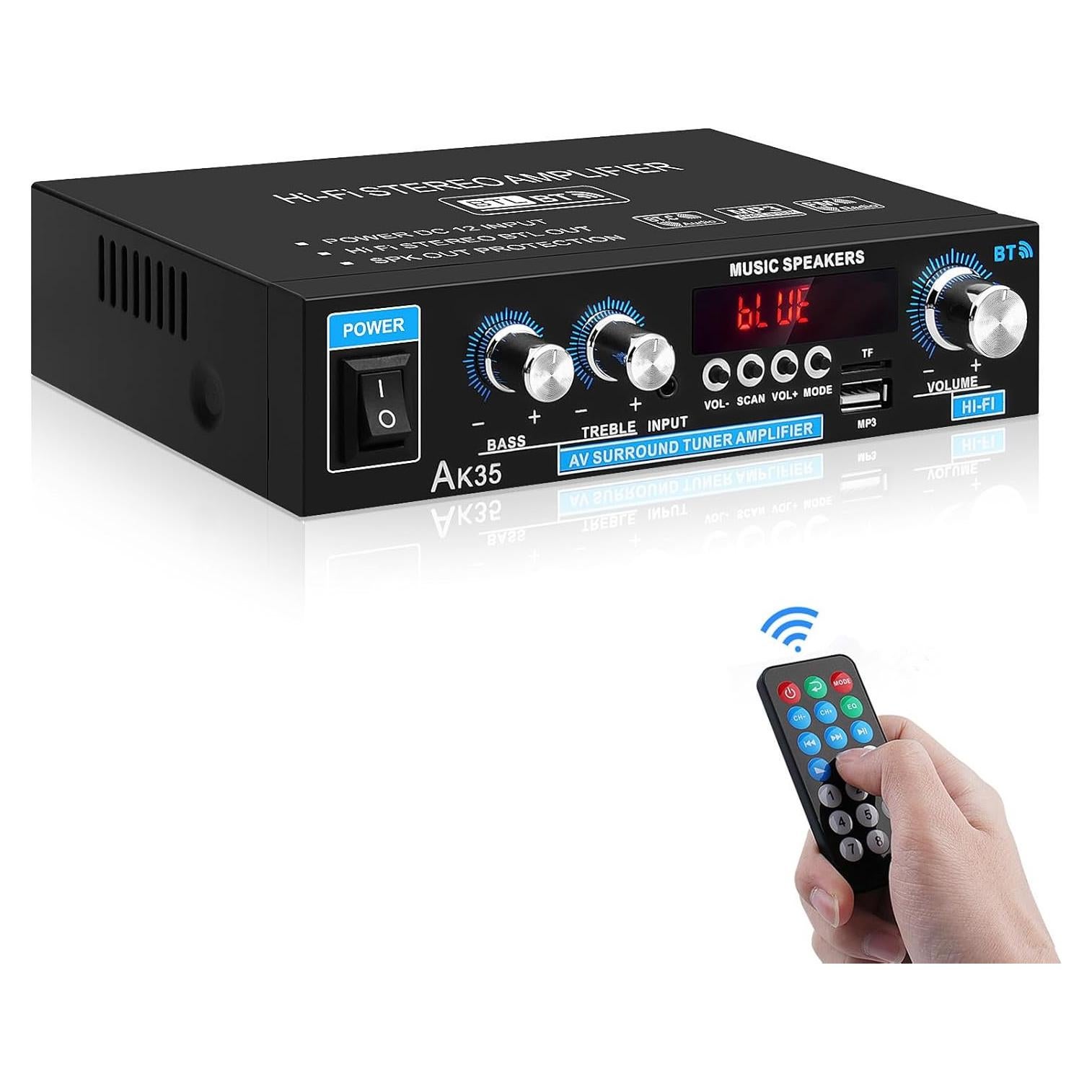 Amplificador de Audio DideaECO AK-35 Bluetooth 30W 2.0 Canal
