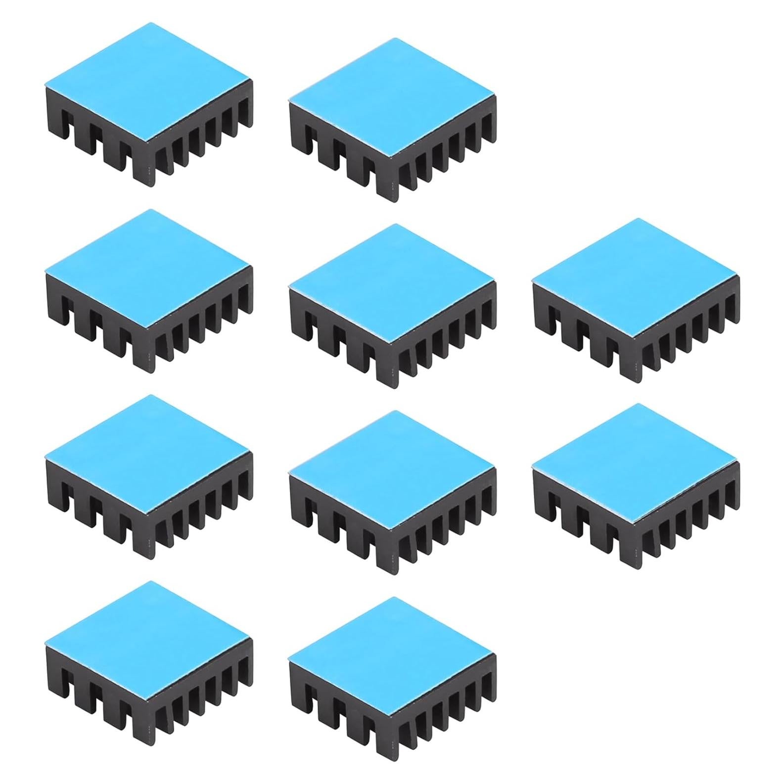 Kit 10 Disipadores de Calor Aluminio 14mm Awxlumv + Cinta Térmica