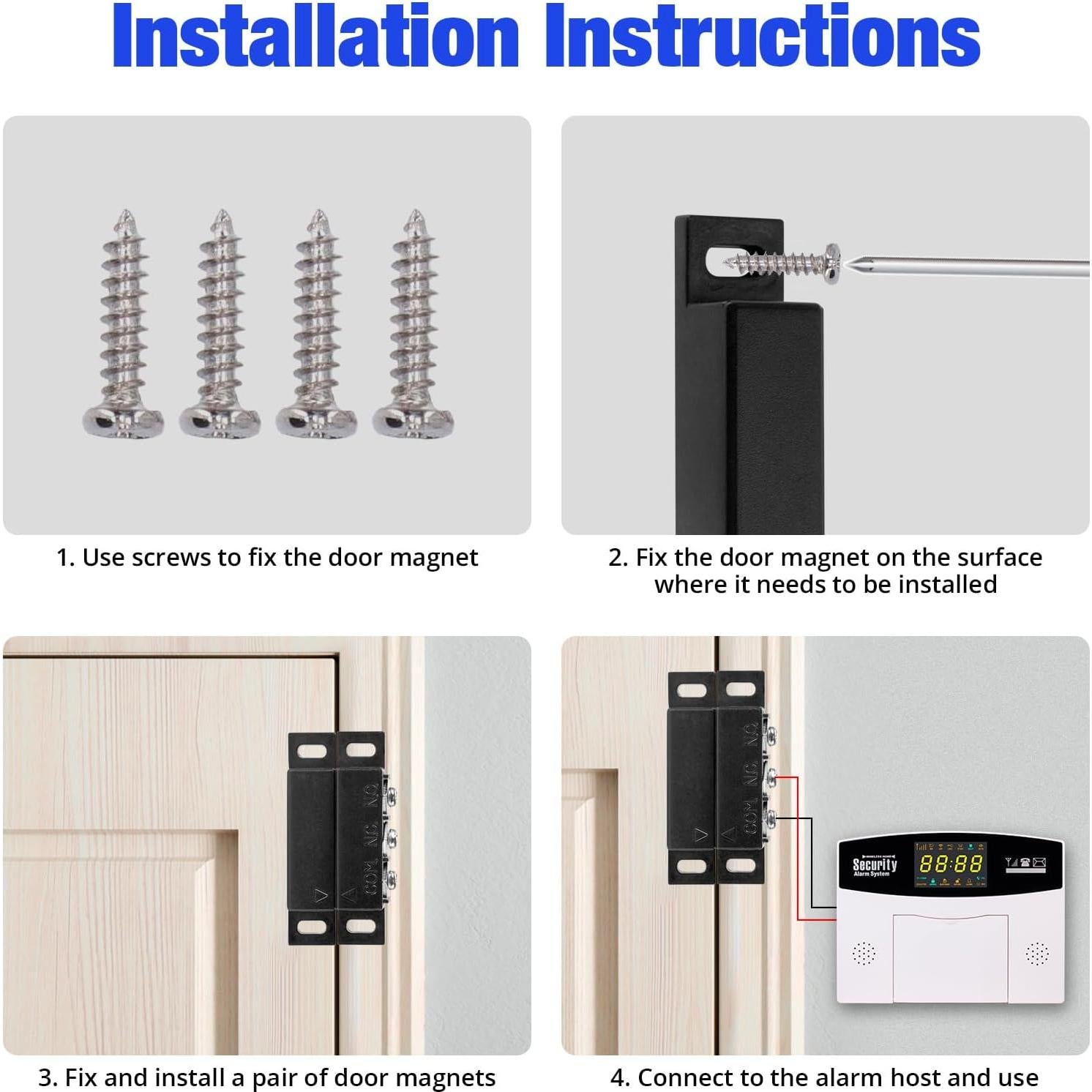 Sensor de Contacto Magnético TOWODE NC NO - Paquete de 2