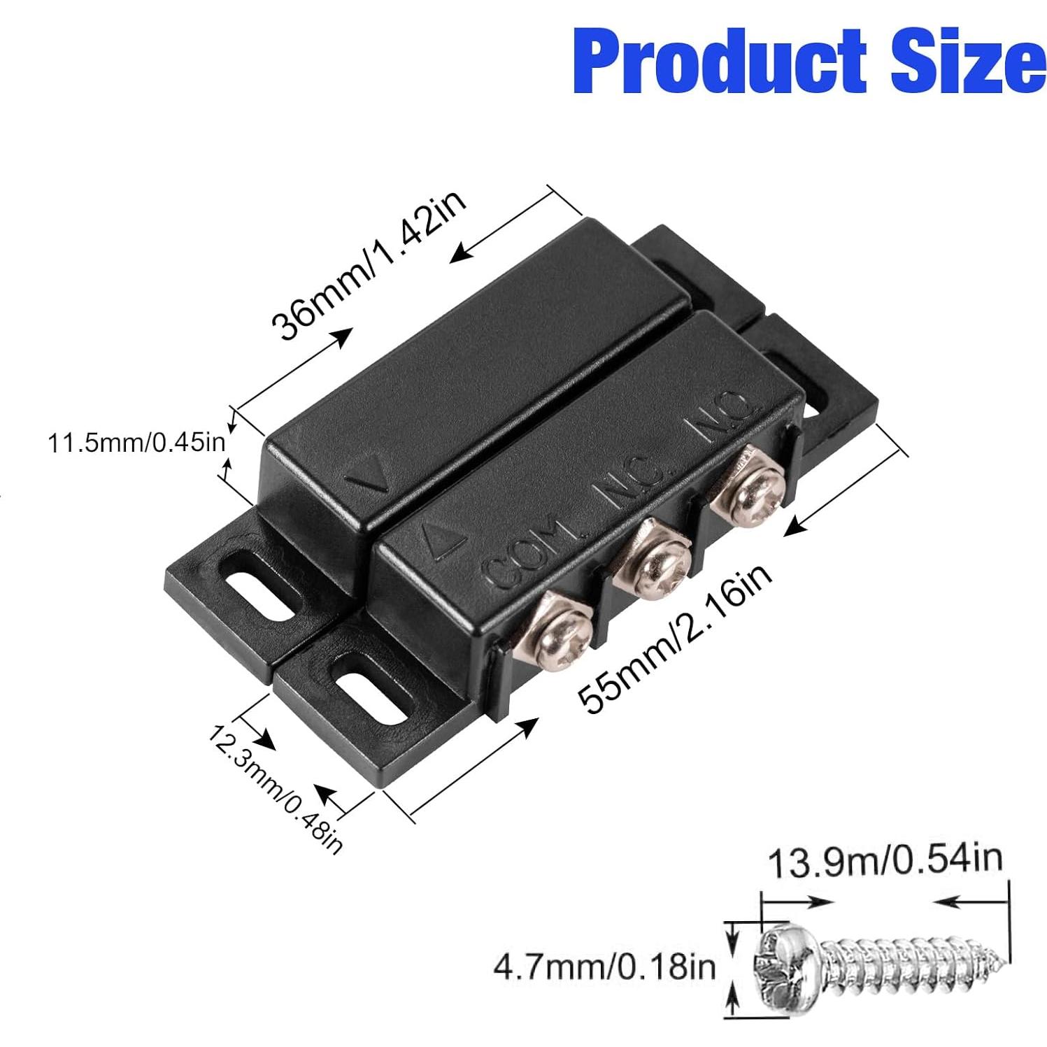 Sensor de Contacto Magnético TOWODE NC NO - Paquete de 2